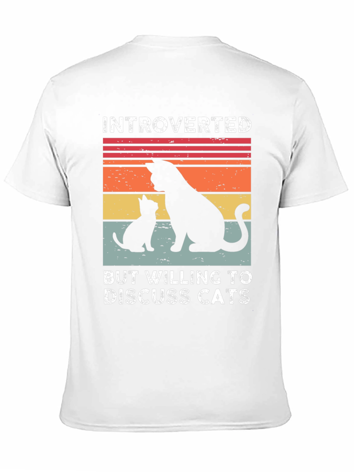 Introverted Cat Lover Tee - Discuss Cats! Unisex Shirt