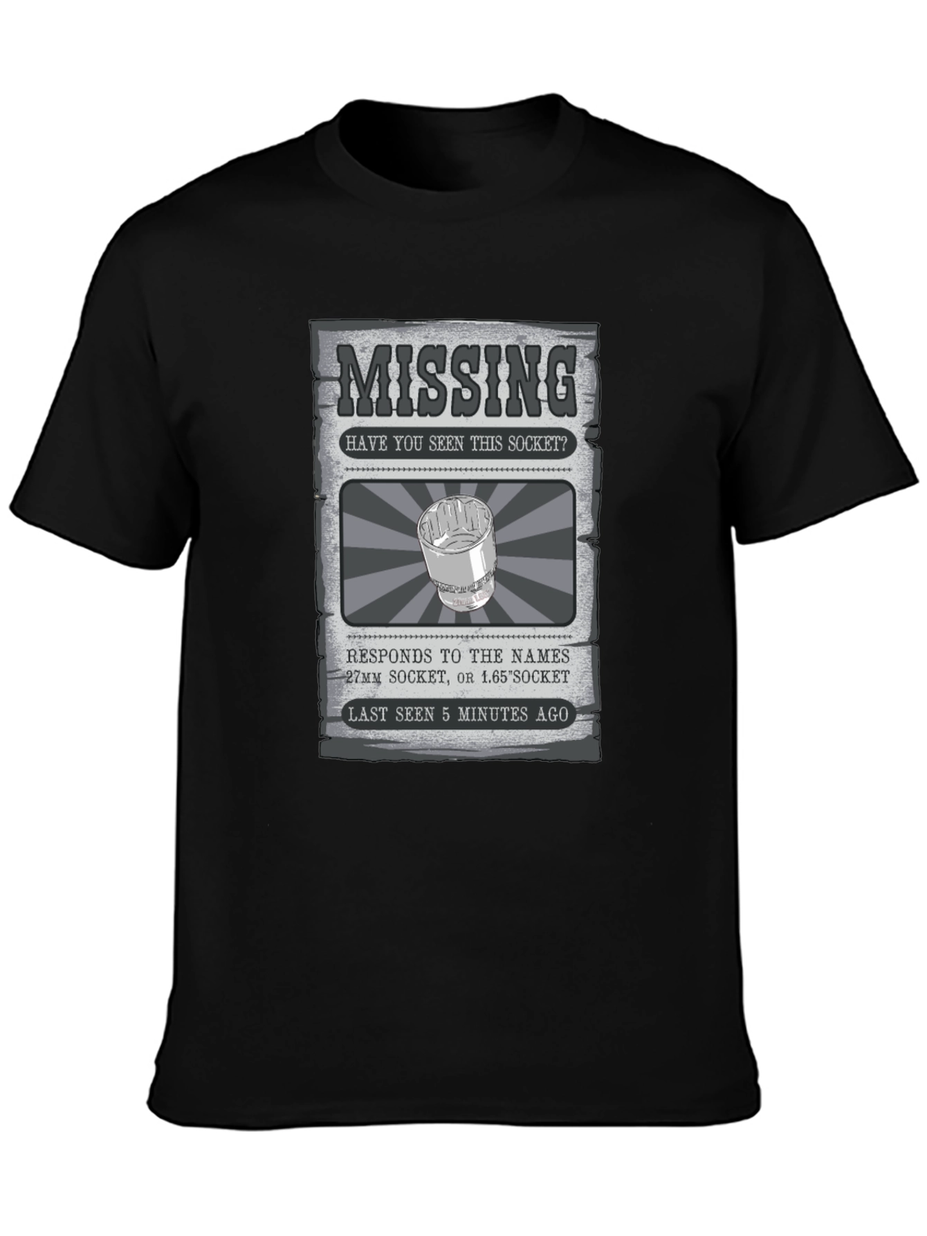 Missing Socket T-Shirt - Mechanic Humor Tee