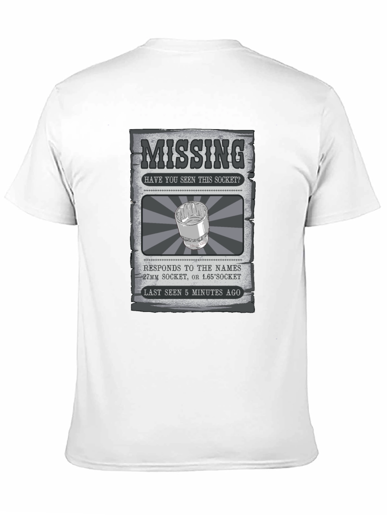 Missing Socket T-Shirt - Mechanic Humor Tee