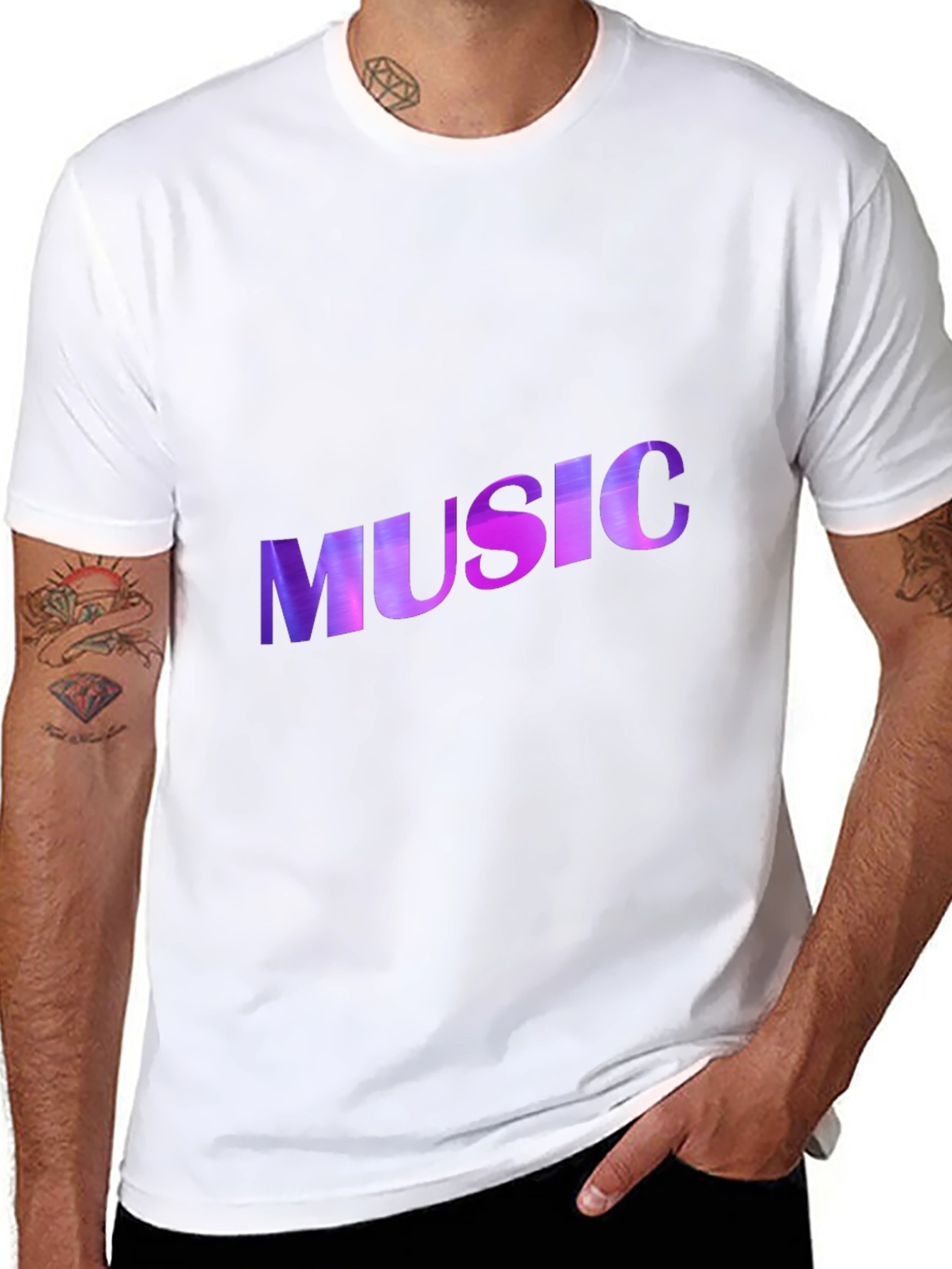 Music Graphic Black T-Shirt