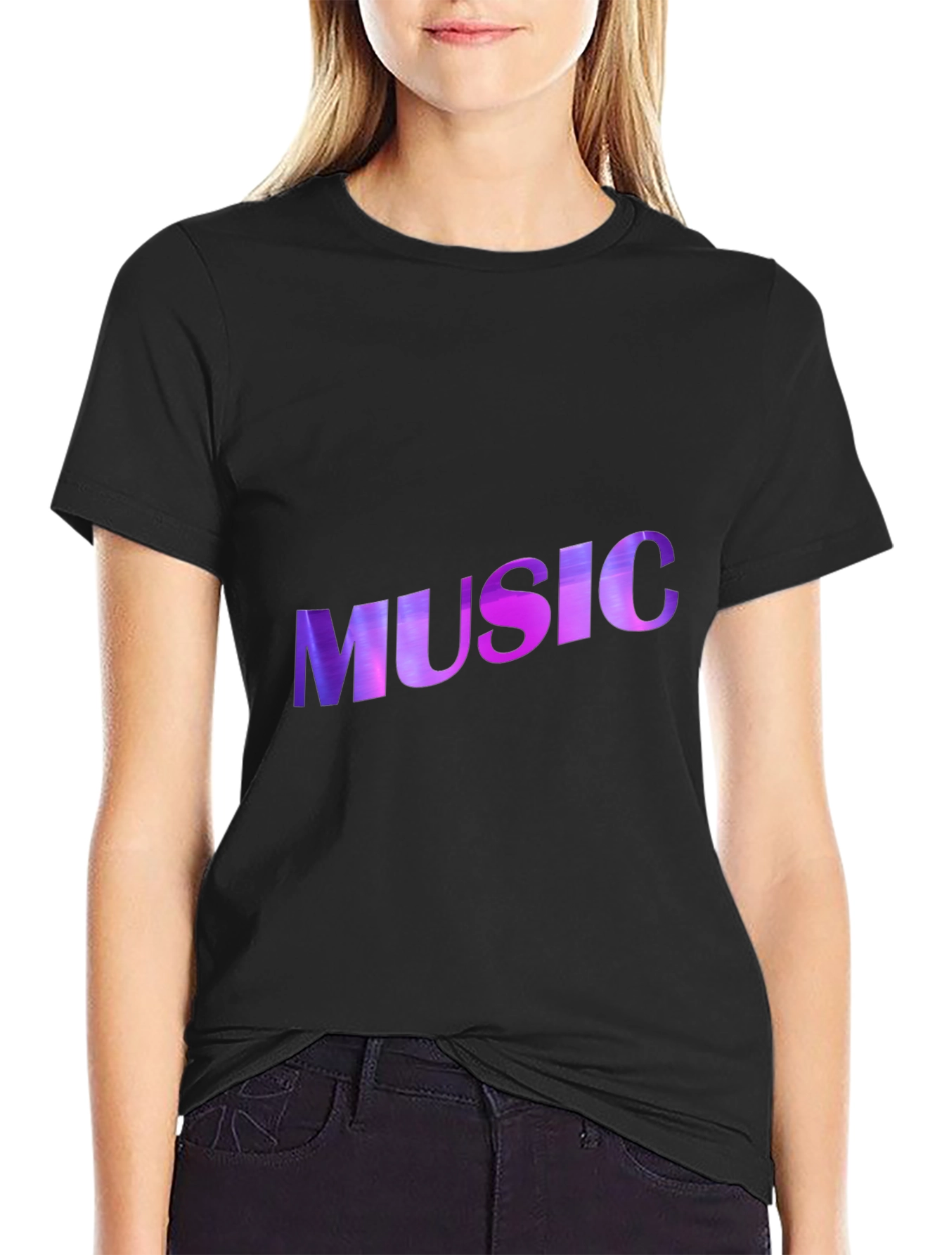 Music Graphic Black T-Shirt