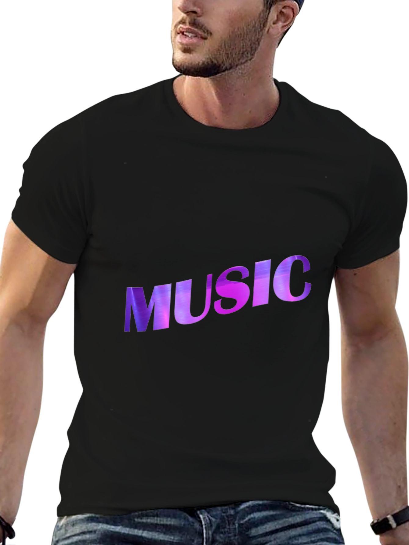 Music Graphic Black T-Shirt