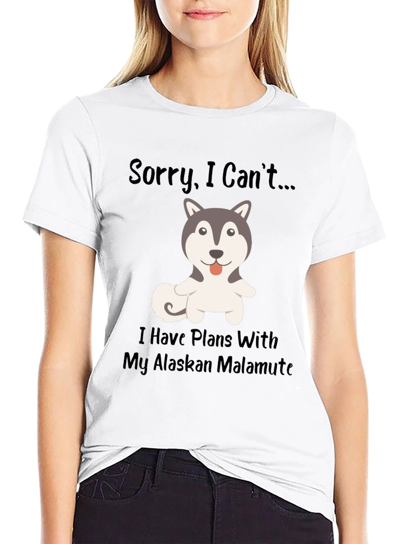 Sorry I Cant...Alaskan Malamute T-Shirt