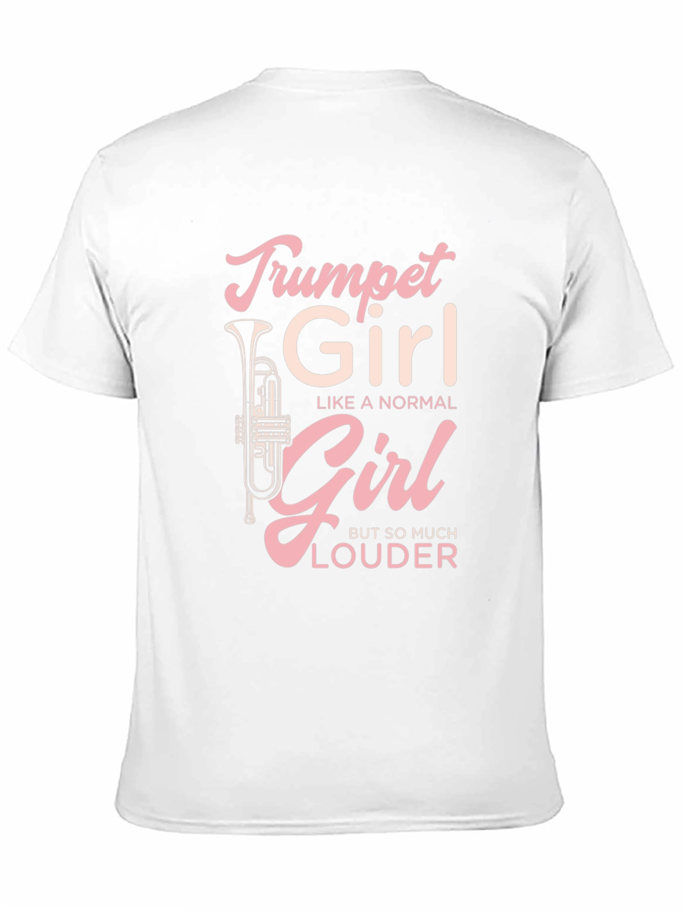 Trumpet Girl Graphic Tee - Musical Instrument Lover