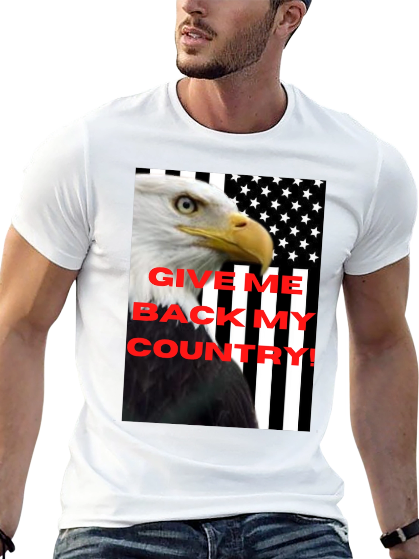 Give Me Back My Country Eagle Tee
