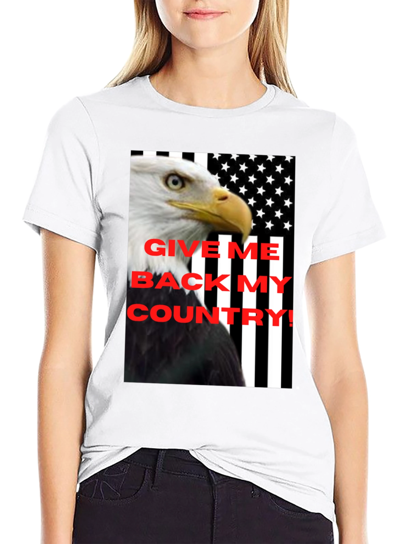 Give Me Back My Country Eagle Tee