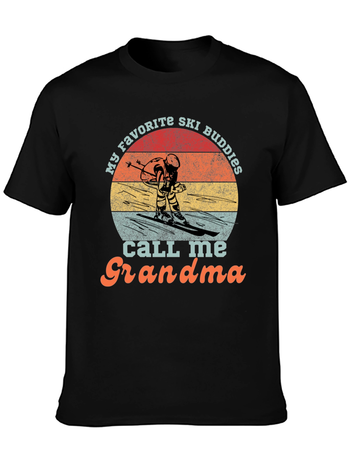 Ski Grandma T-Shirt: Retro Skiing Gift Tee