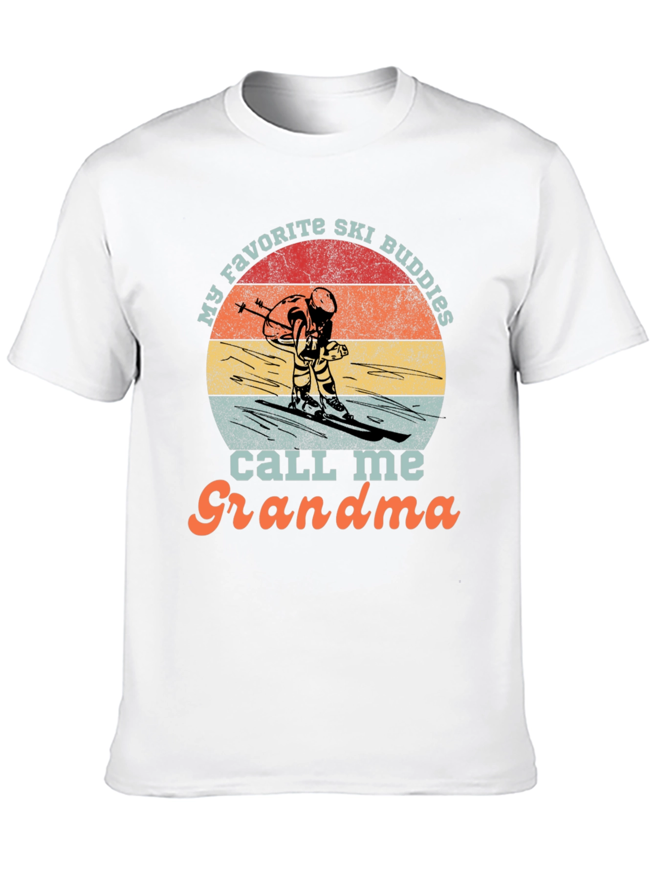 Ski Grandma T-Shirt: Retro Skiing Gift Tee