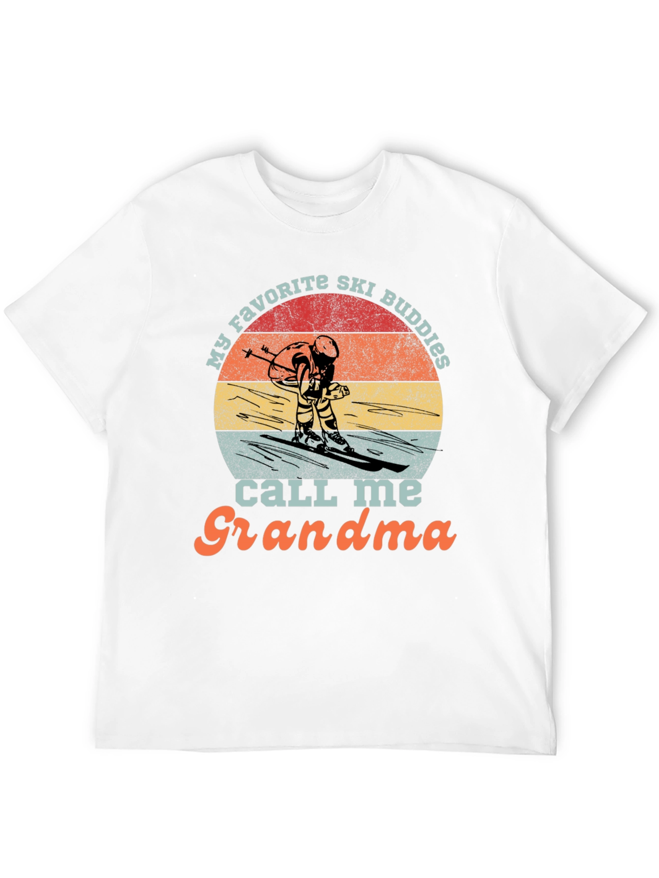 Ski Grandma T-Shirt: Retro Skiing Gift Tee
