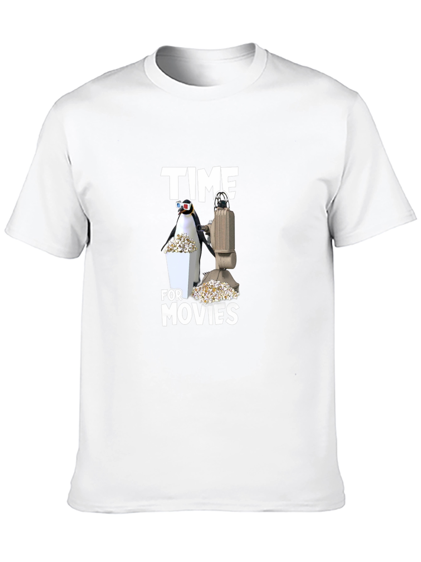 Time For Movies Black T-Shirt