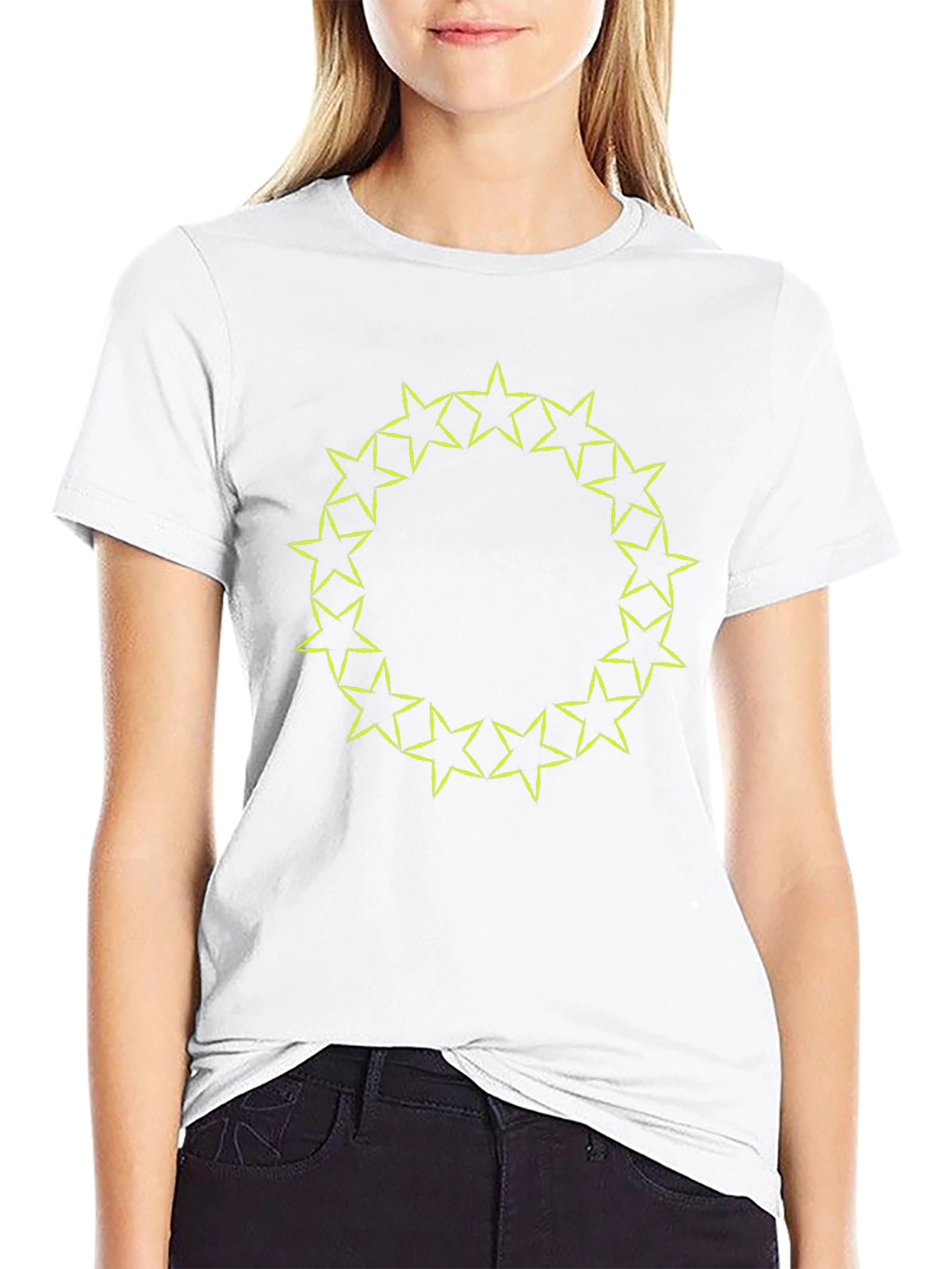 Star Circle Graphic T-Shirt - Stylish and Unique Design