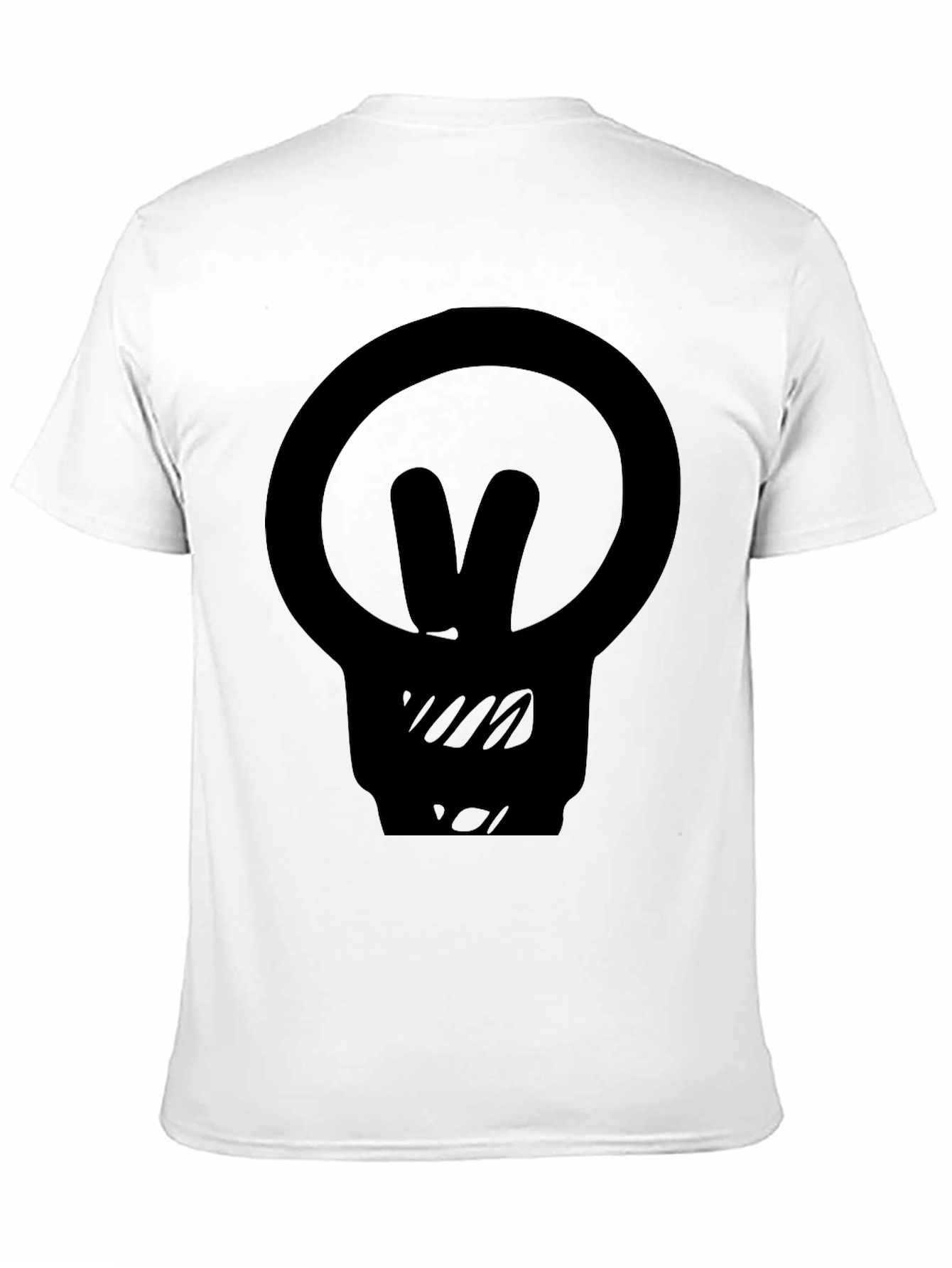 Black Graphic Tee - Lightbulb Peace