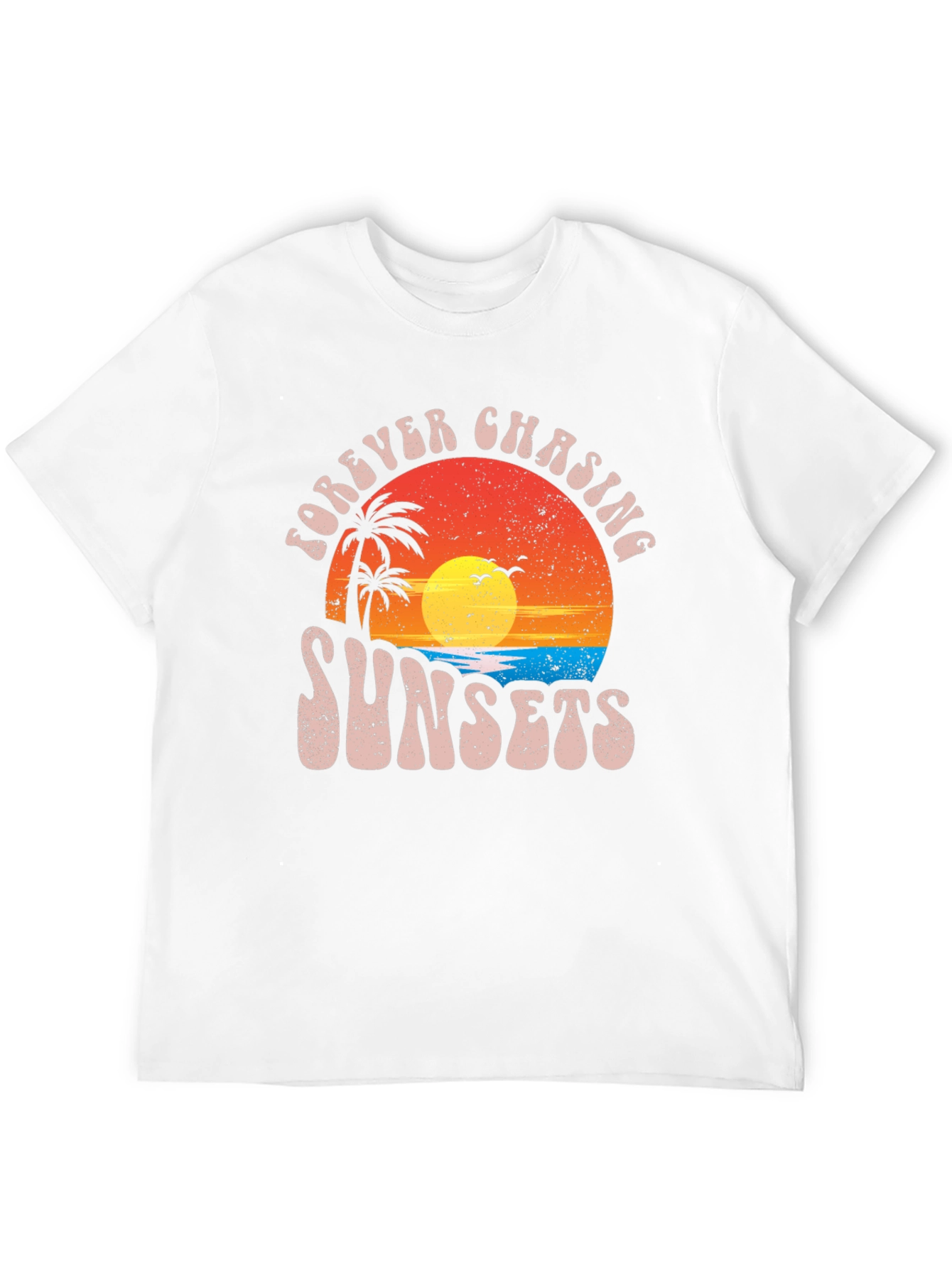 Forever Chasing Sunsets Black Graphic Tee