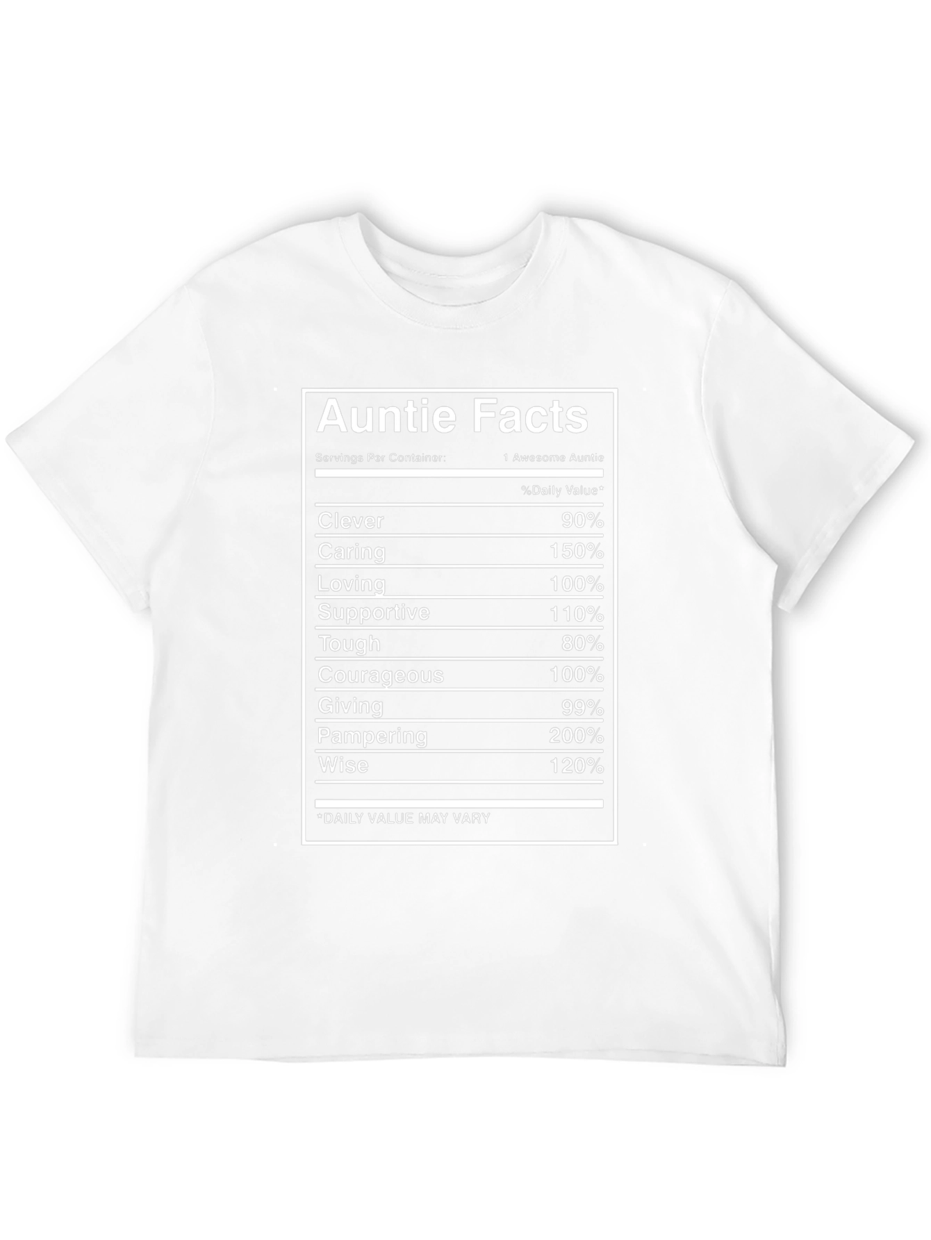 Auntie Facts Funny Graphic T-Shirt