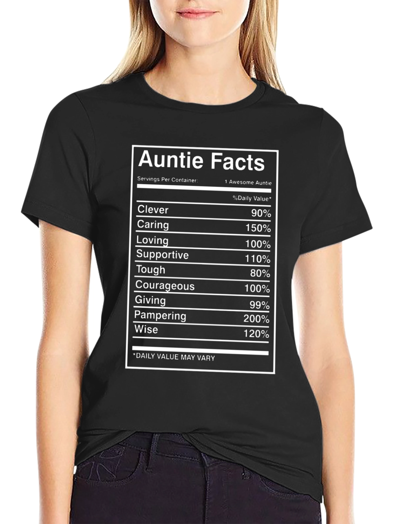 Auntie Facts Funny Graphic T-Shirt