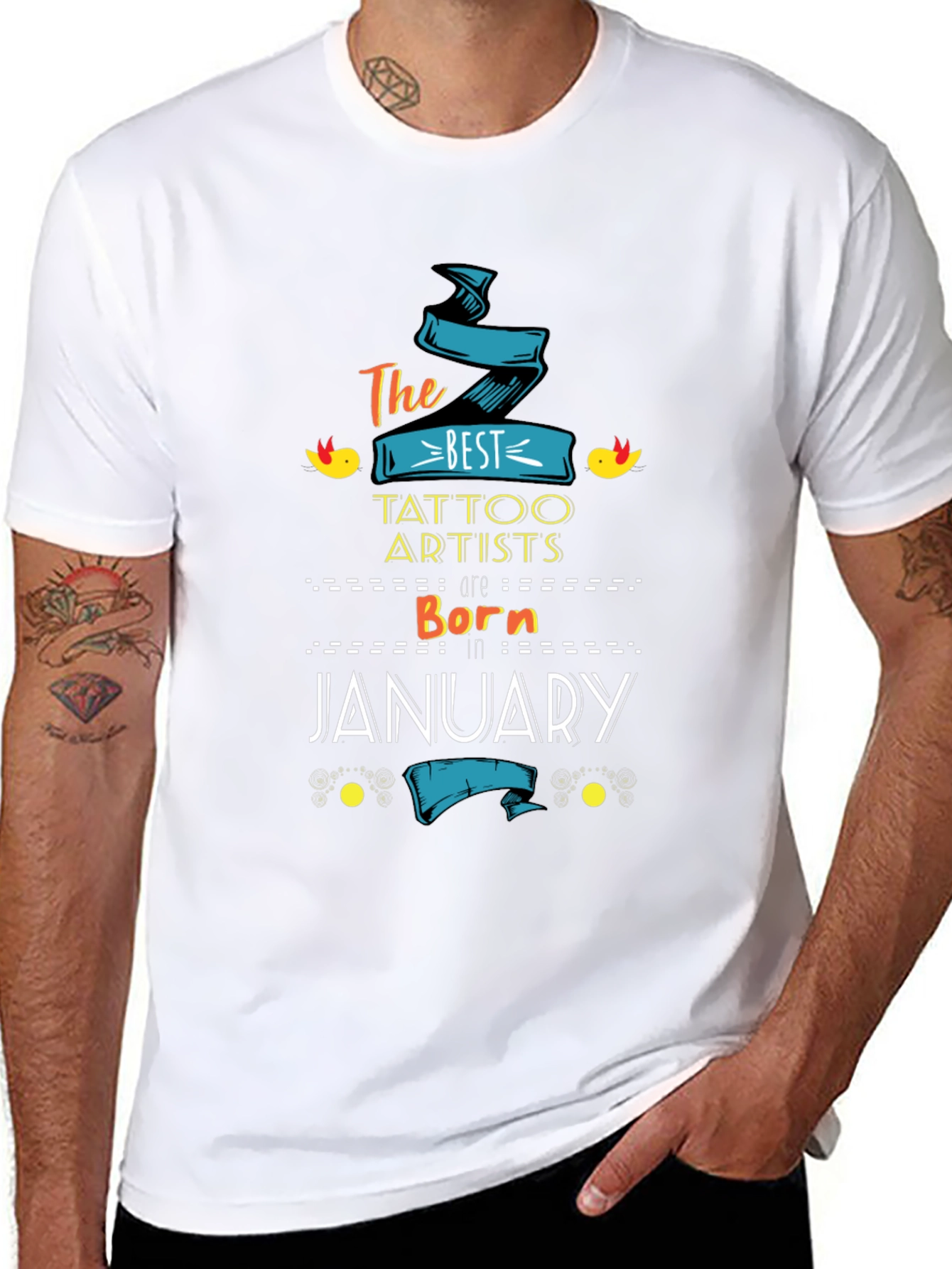 Best Tattoo Artists Born in January T-Shirt