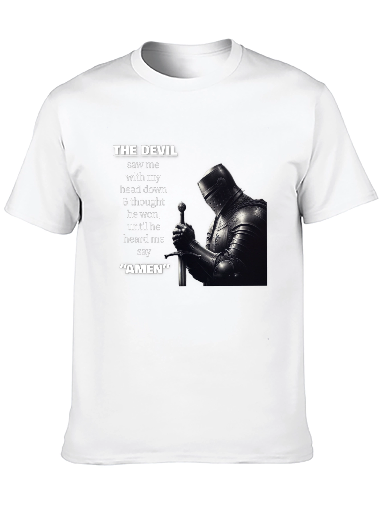 The Devil Saw Me Knight T-Shirt