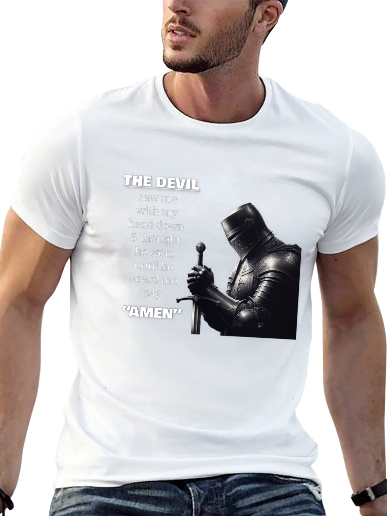 The Devil Saw Me Knight T-Shirt
