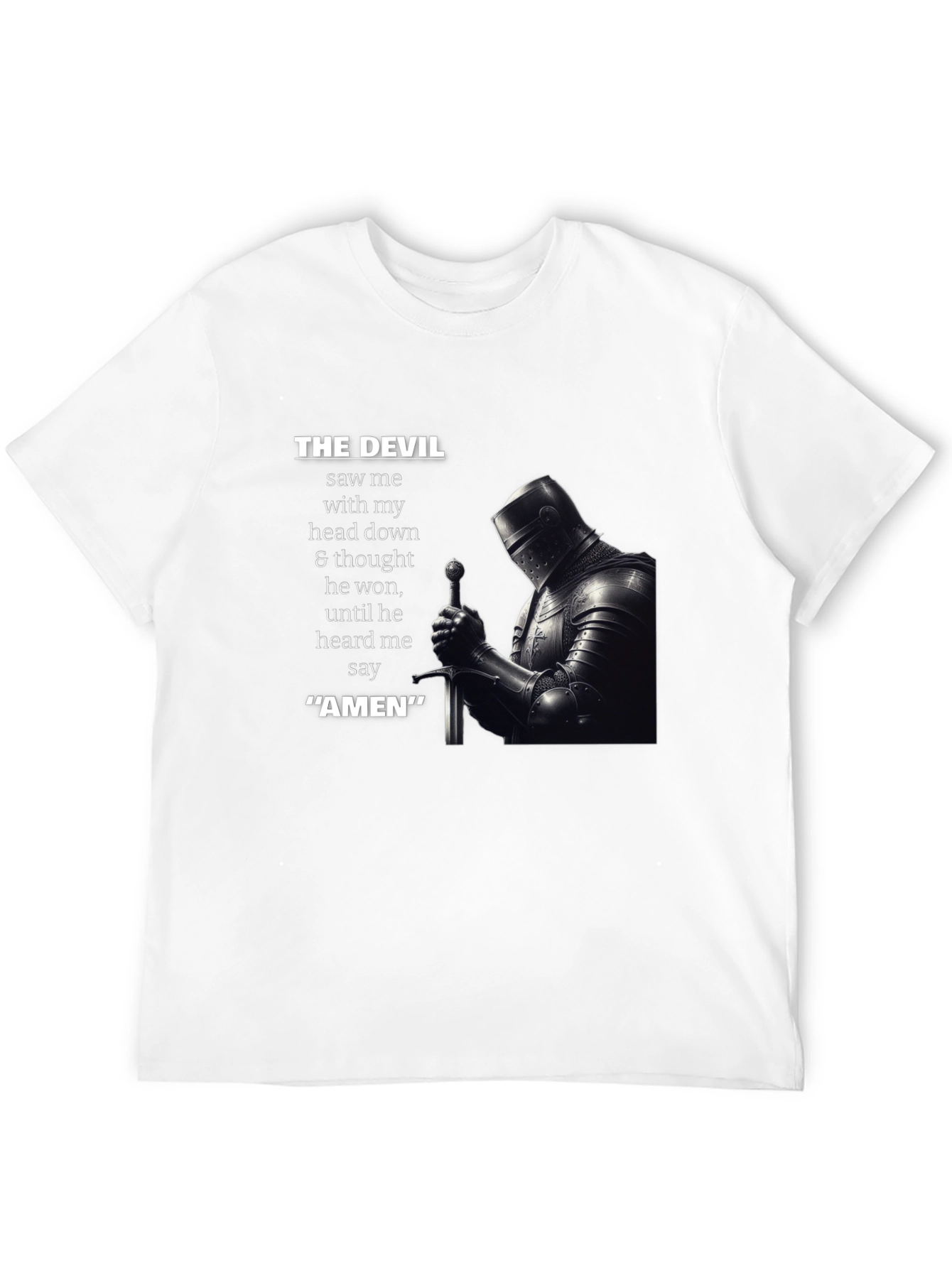 The Devil Saw Me Knight T-Shirt
