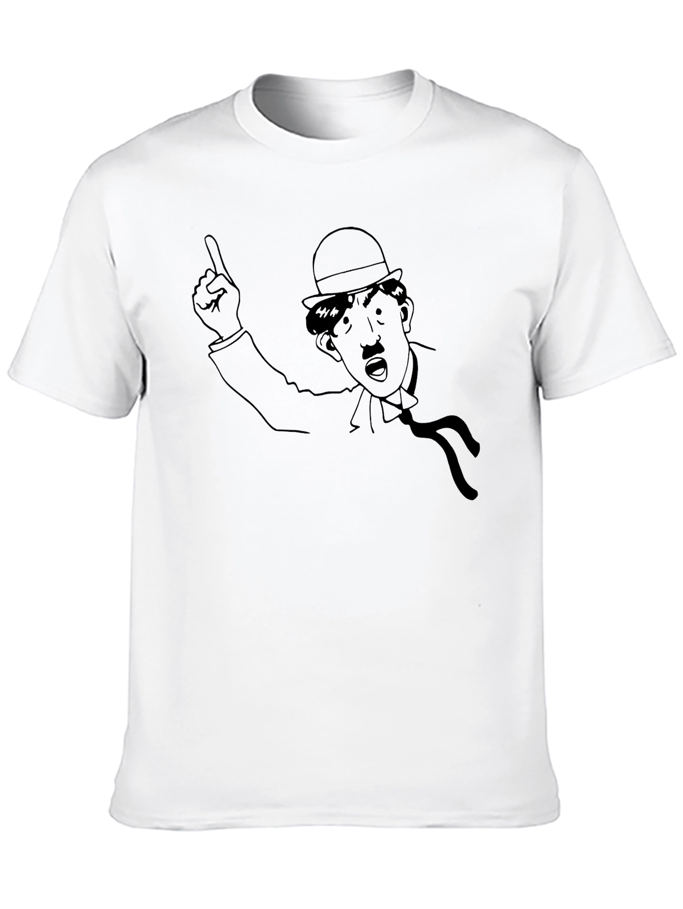 Charlie Chaplin Graphic Tee - Black