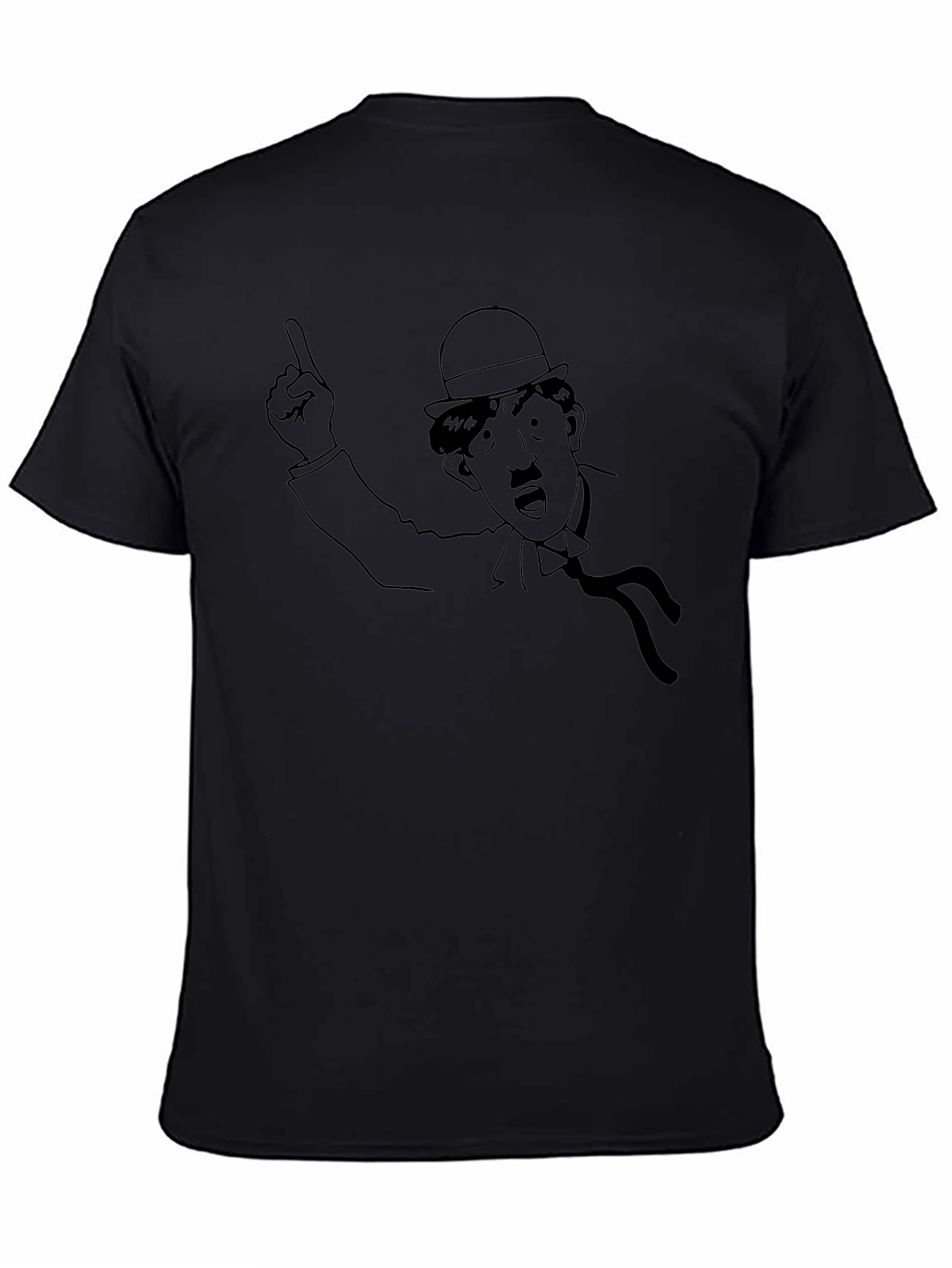 Charlie Chaplin Graphic Tee - Black