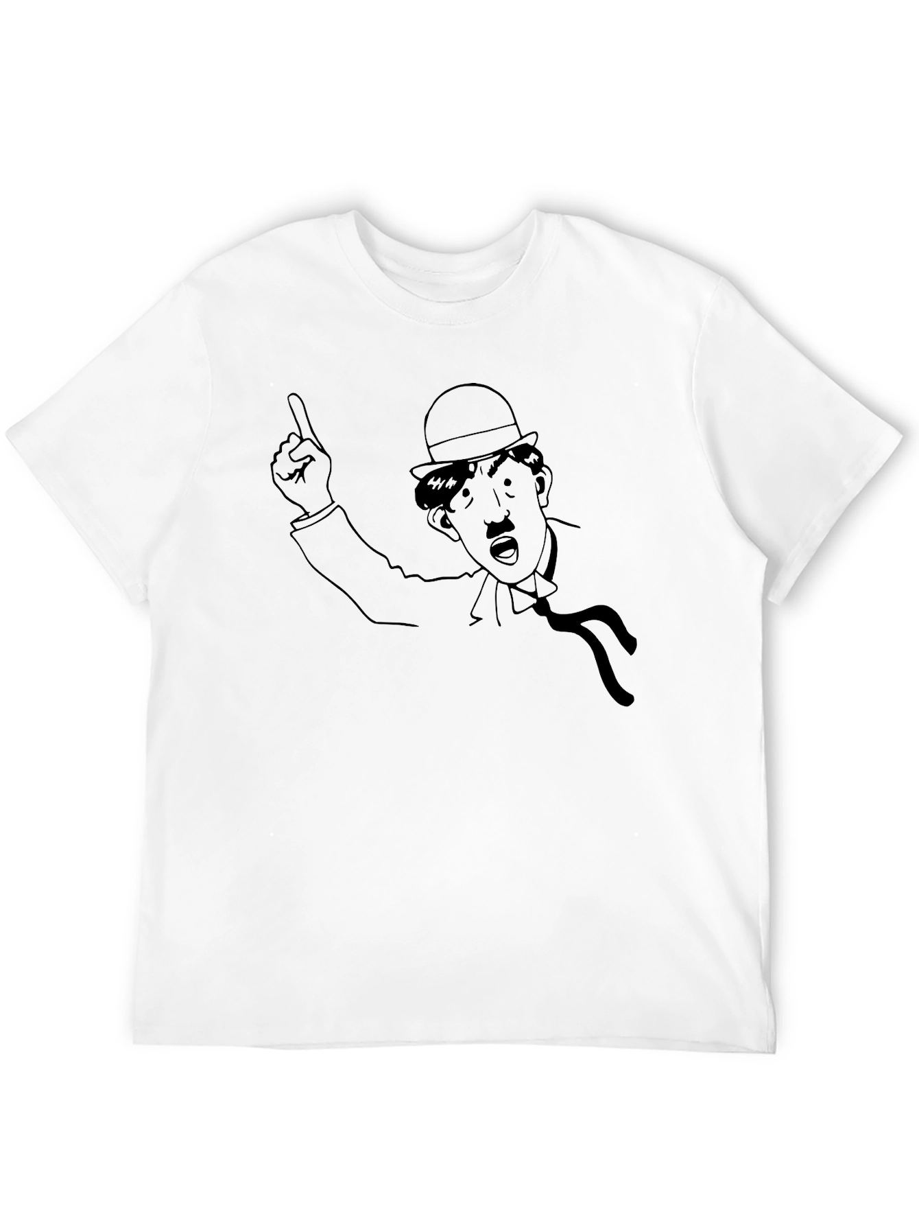 Charlie Chaplin Graphic Tee - Black