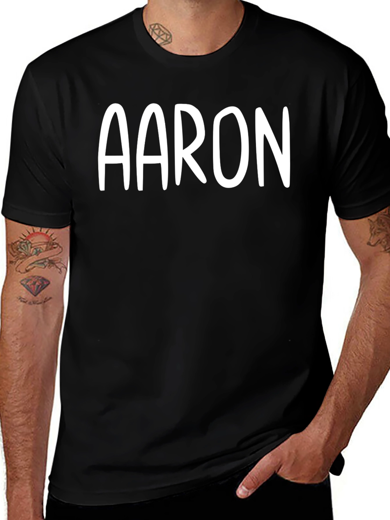Personalized Aaron Graphic T-Shirt