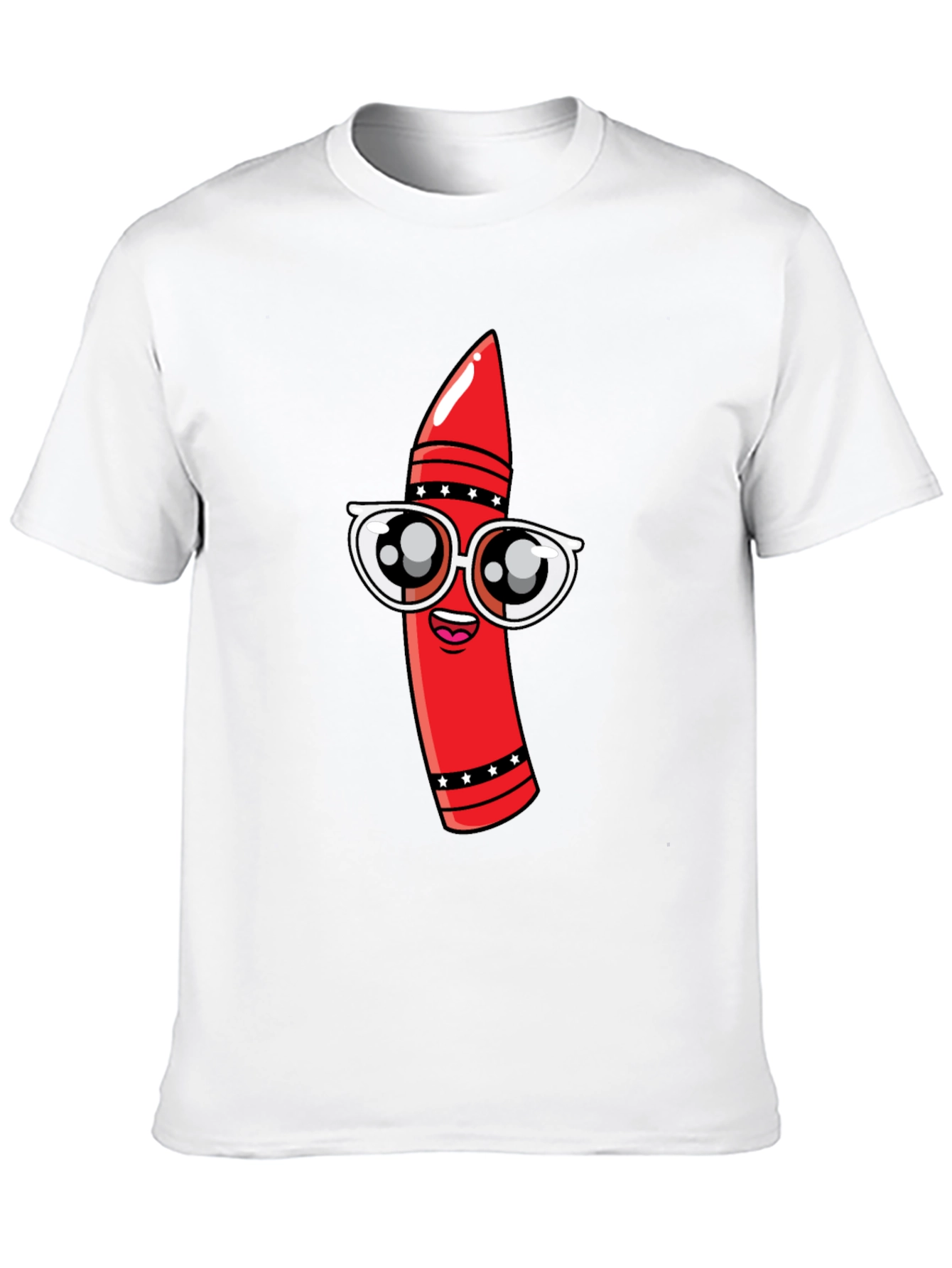 Cool Crayon Graphic Tee - Black Unisex T-Shirt