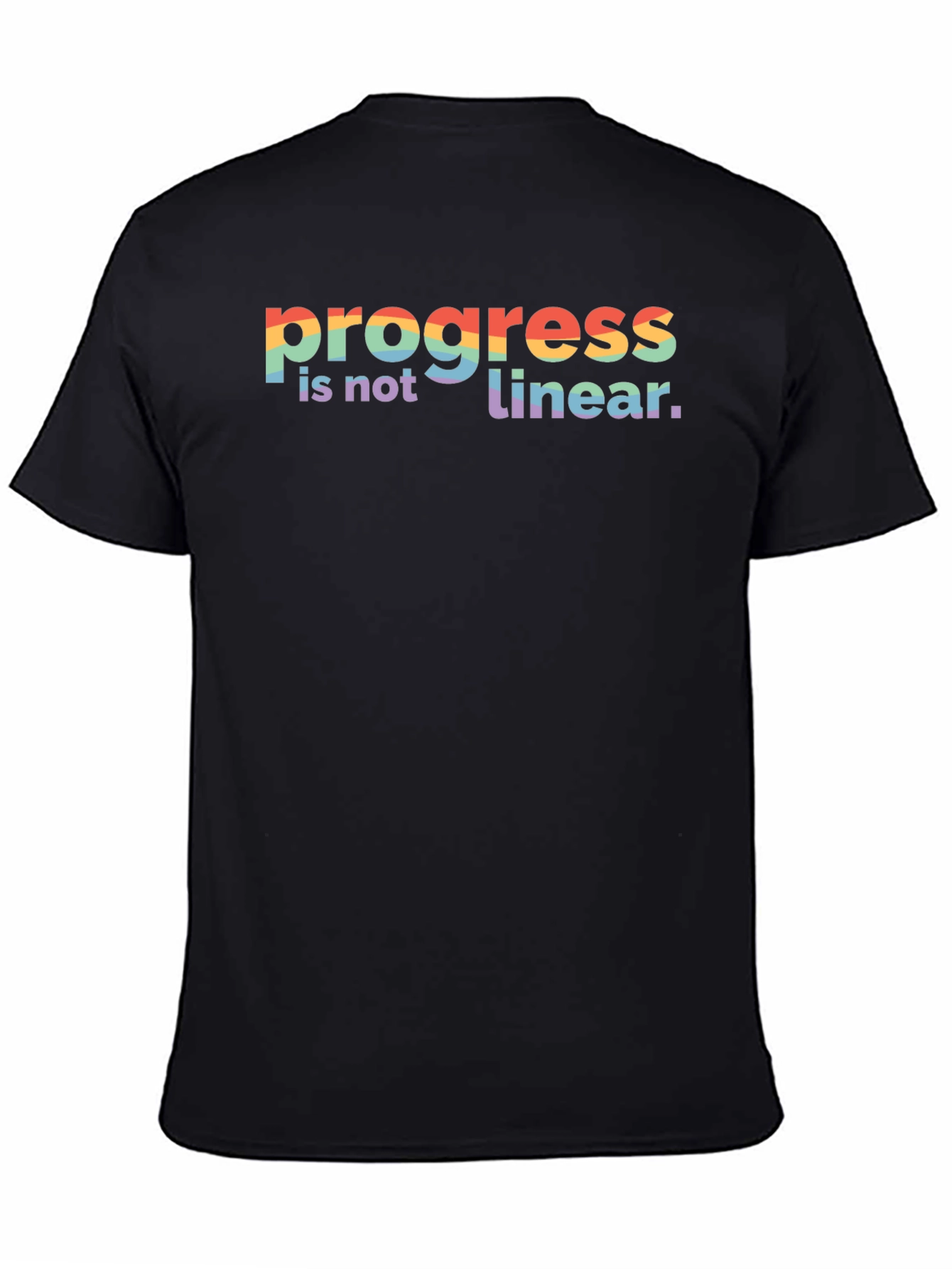 Progress Is Not Linear Rainbow T-Shirt