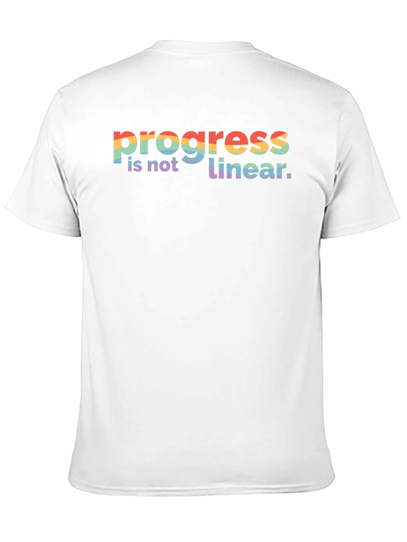 Progress Is Not Linear Rainbow T-Shirt