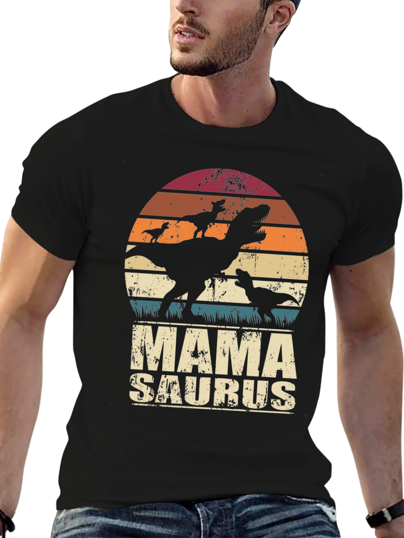 Mama Saurus T-Shirt - Dinosaur Mother Tee