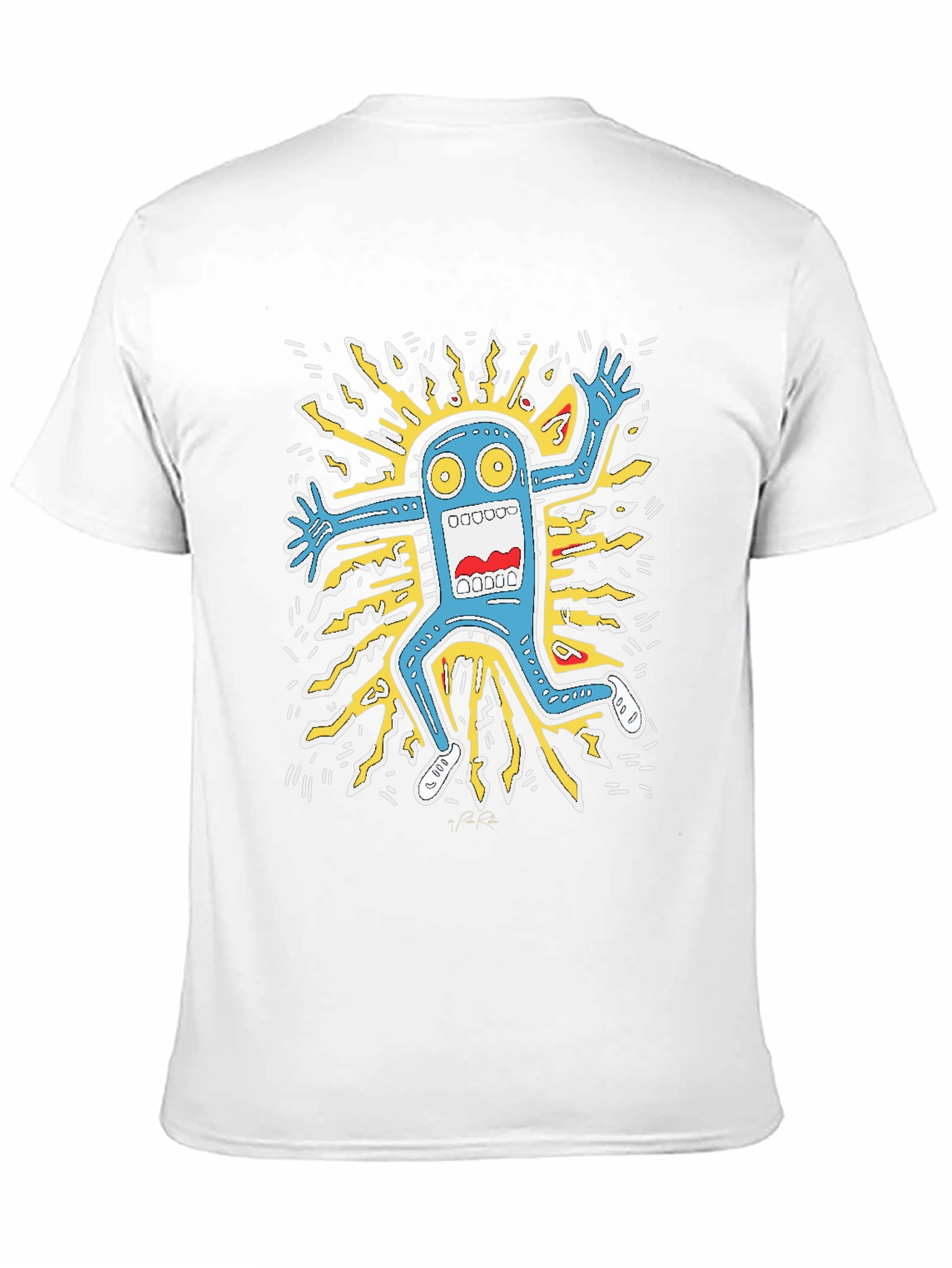 Monster Graphic Tee - Bold Black Cotton T-Shirt