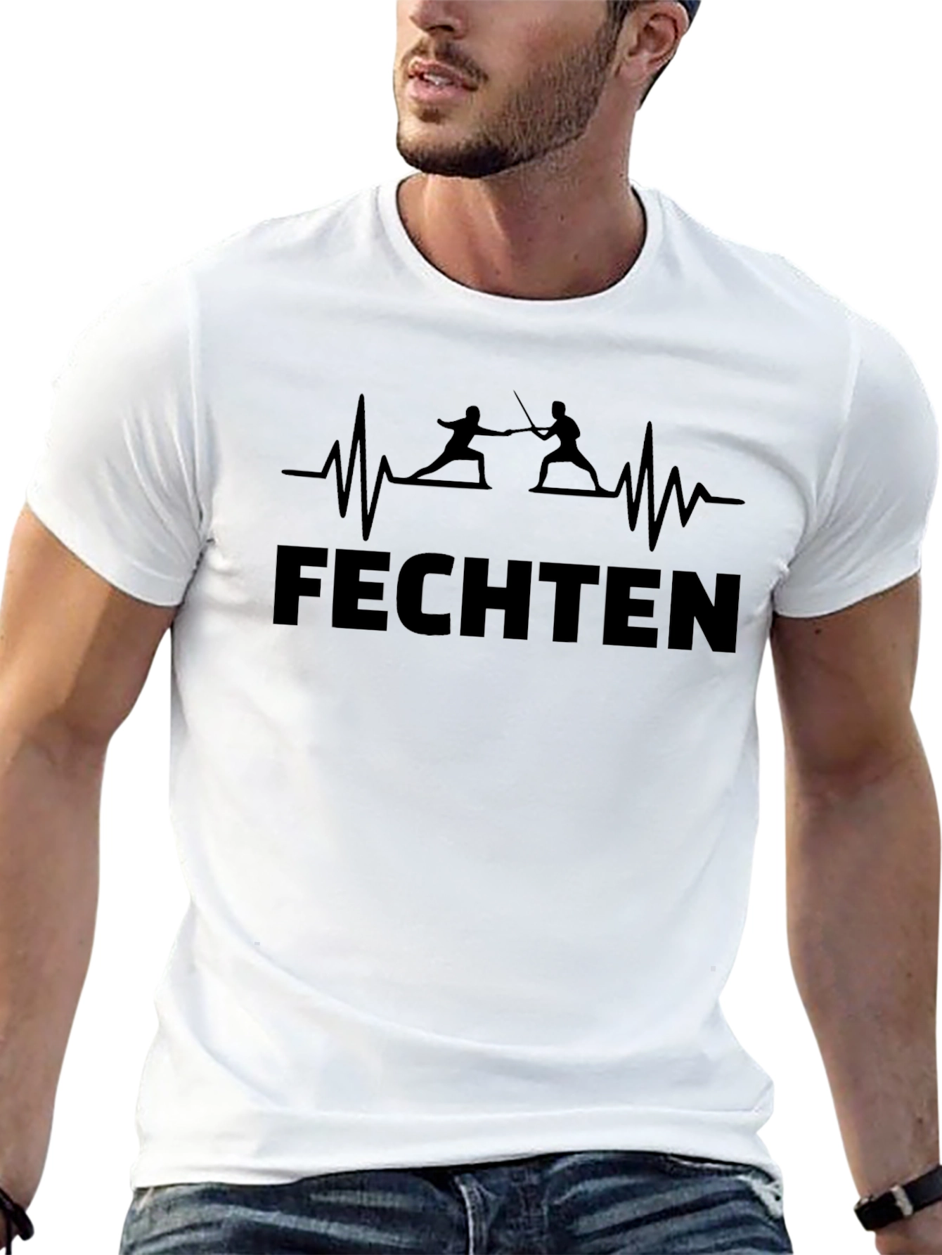 Fencing Heartbeat T-Shirt
