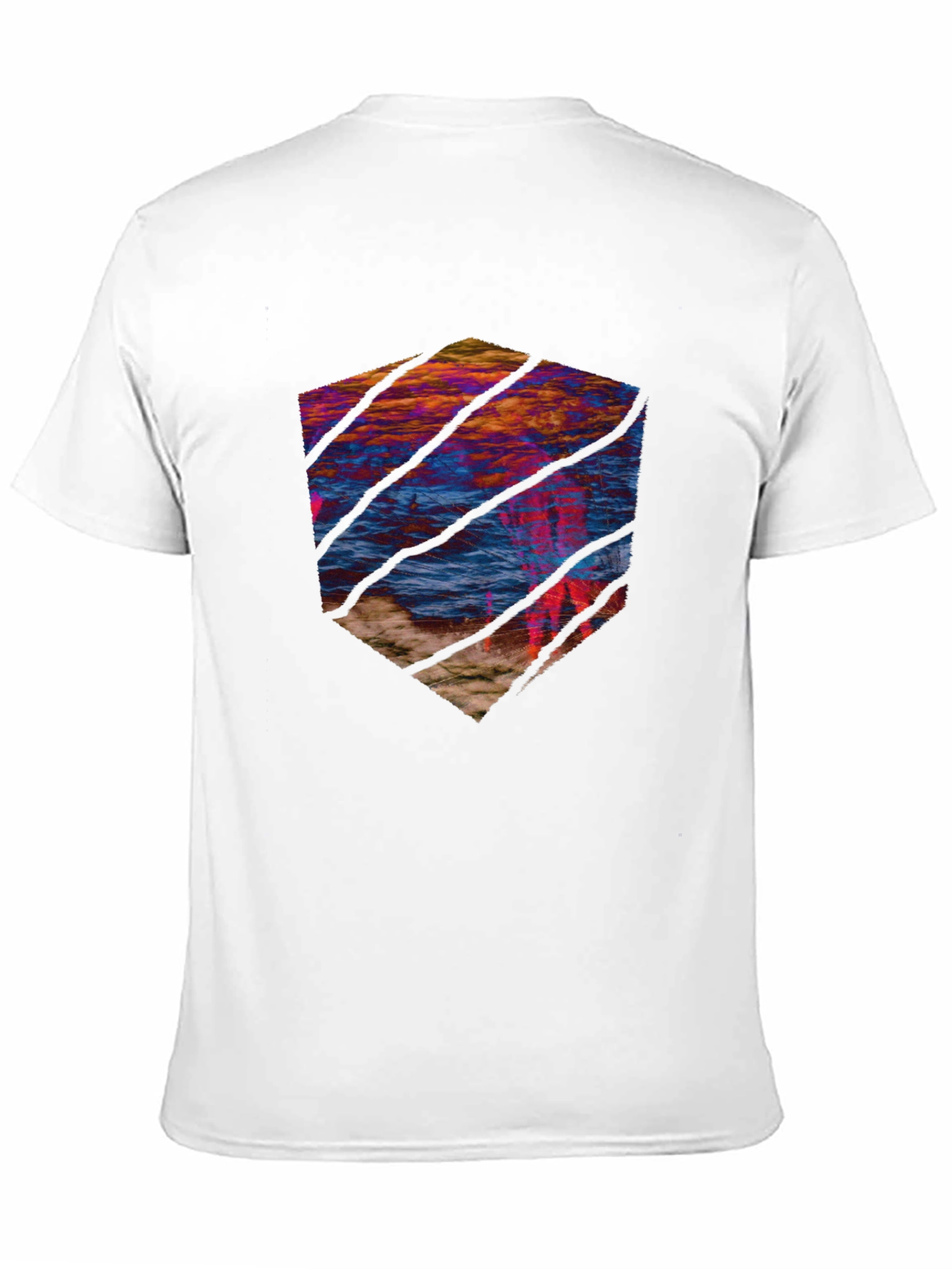 Abstract Landscape Tee - Artistic Graphic Print Shirt