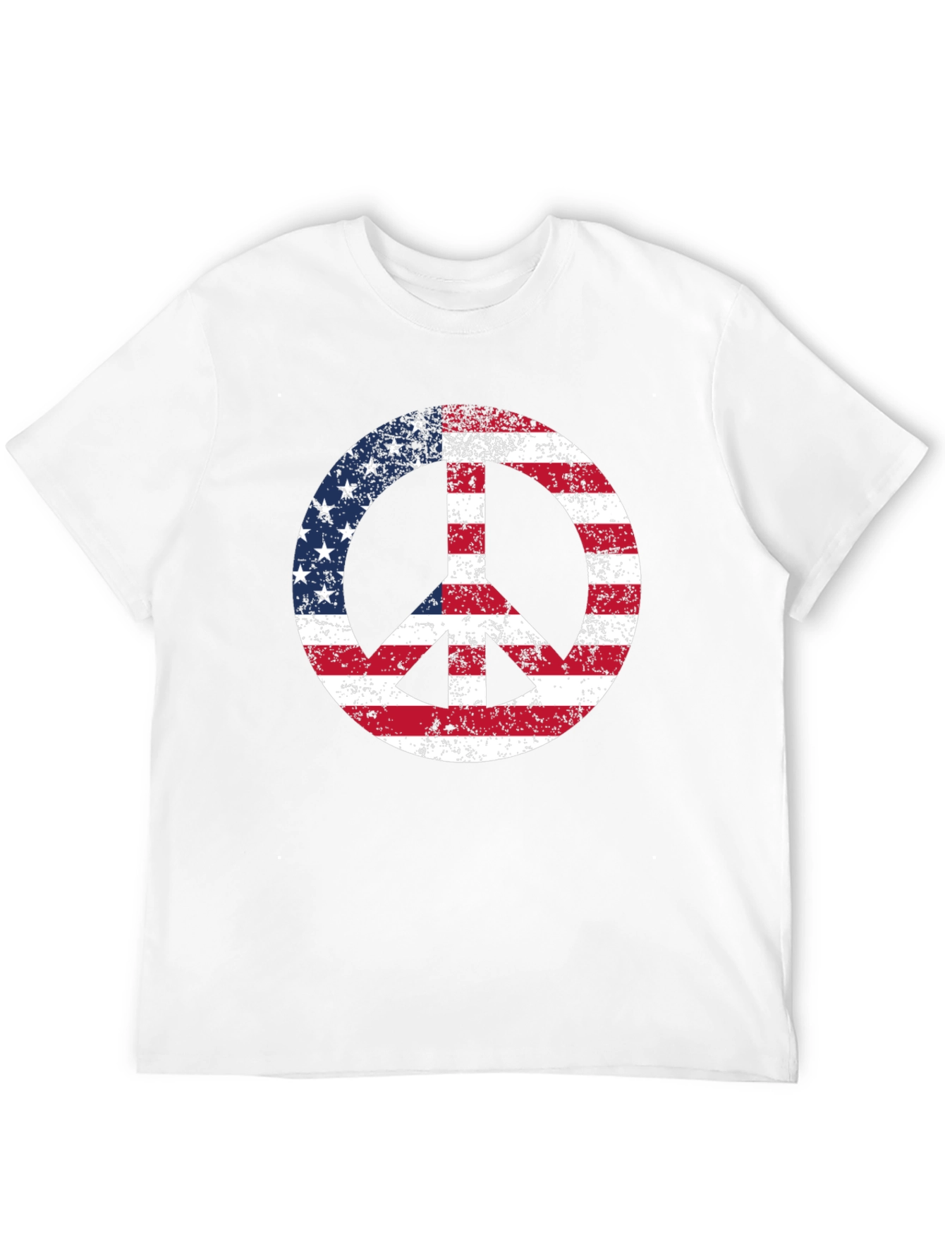 American Flag Peace Sign T-Shirt - Patriotic Graphic Tee
