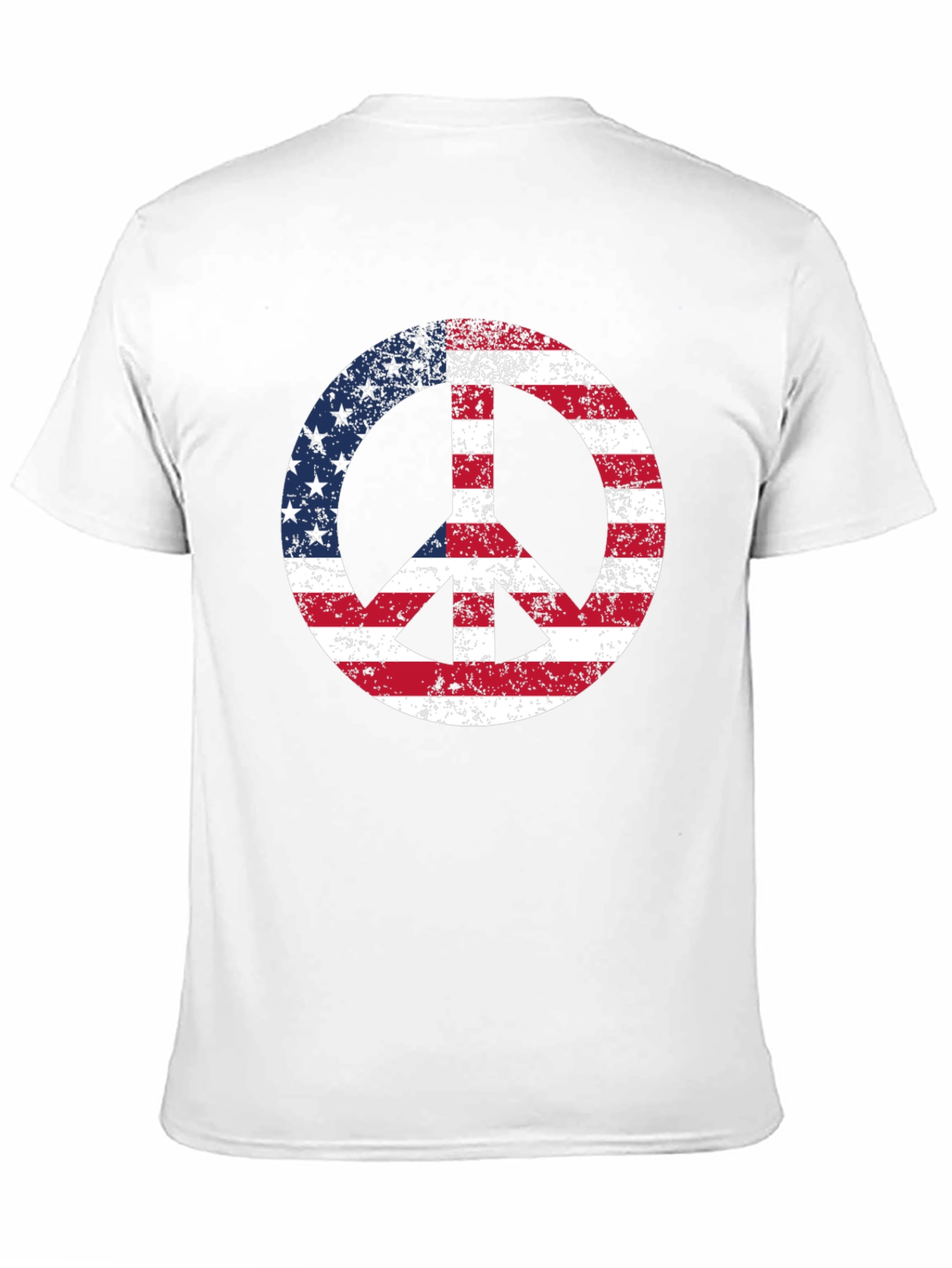 American Flag Peace Sign T-Shirt - Patriotic Graphic Tee