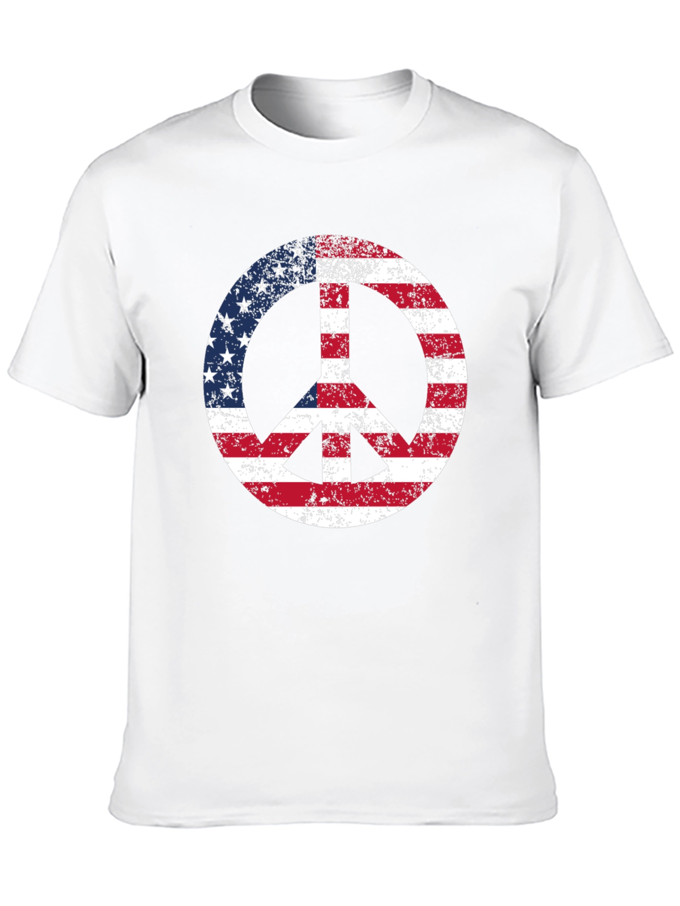 American Flag Peace Sign T-Shirt - Patriotic Graphic Tee