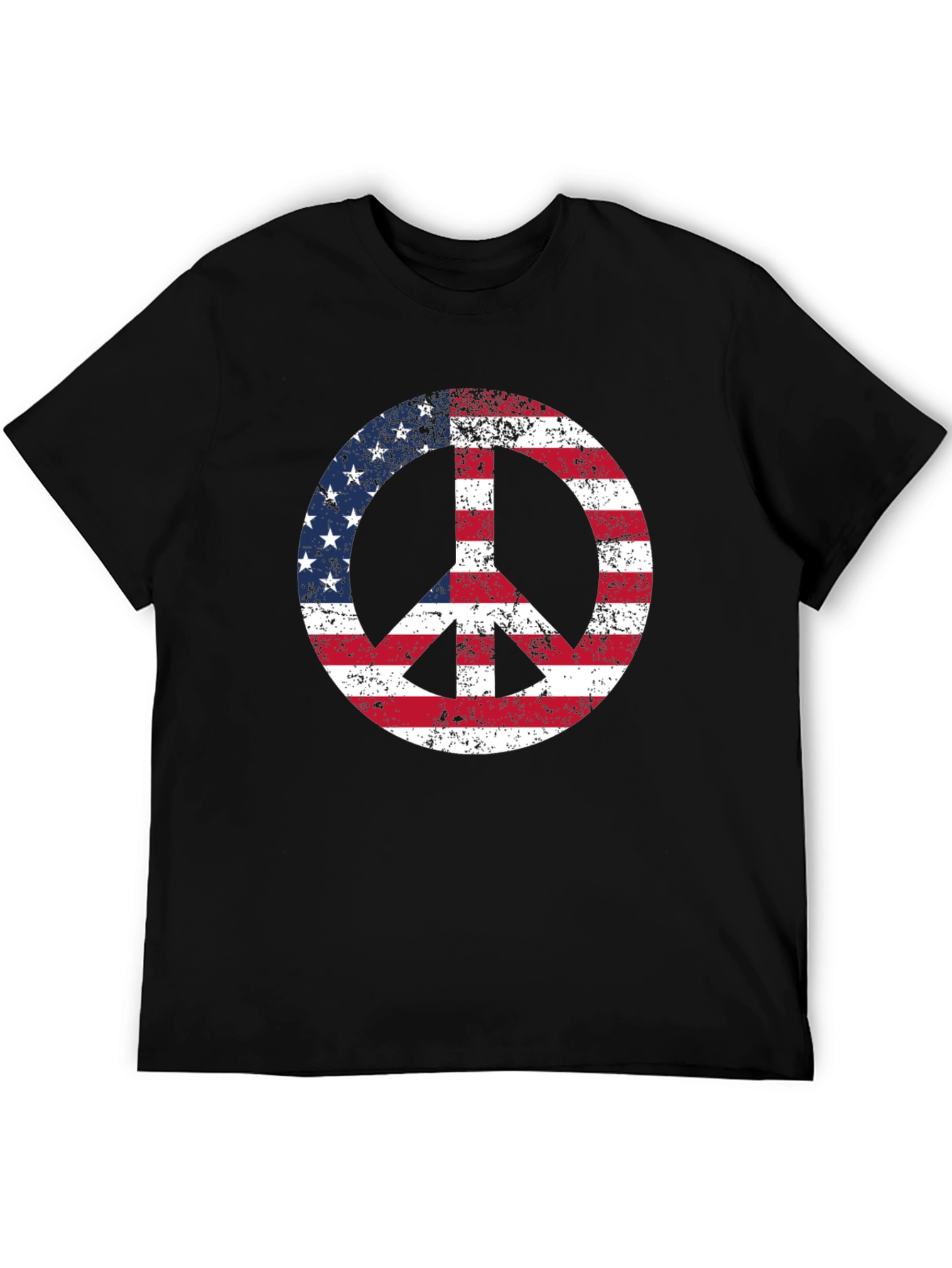 American Flag Peace Sign T-Shirt - Patriotic Graphic Tee