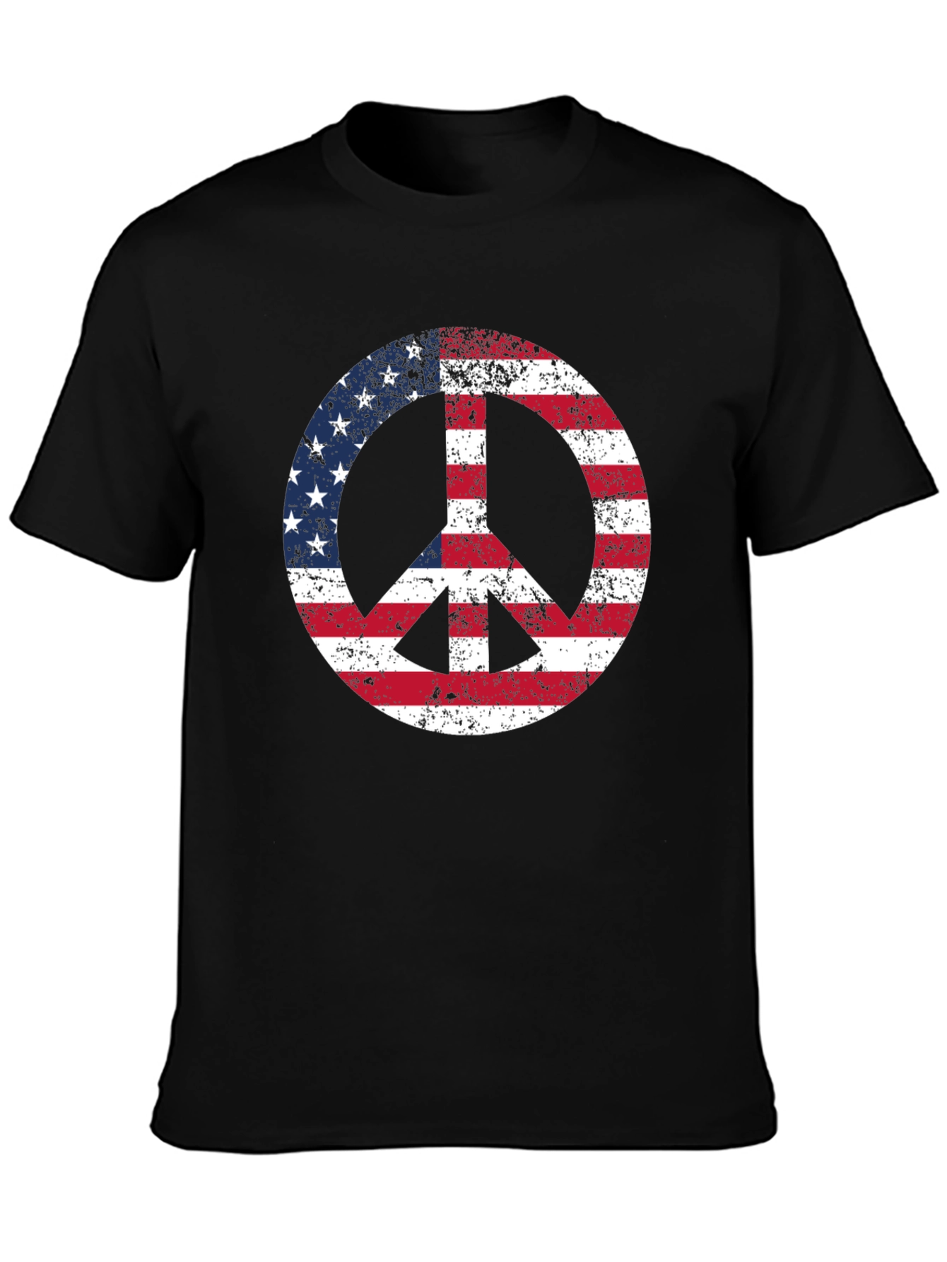 American Flag Peace Sign T-Shirt - Patriotic Graphic Tee