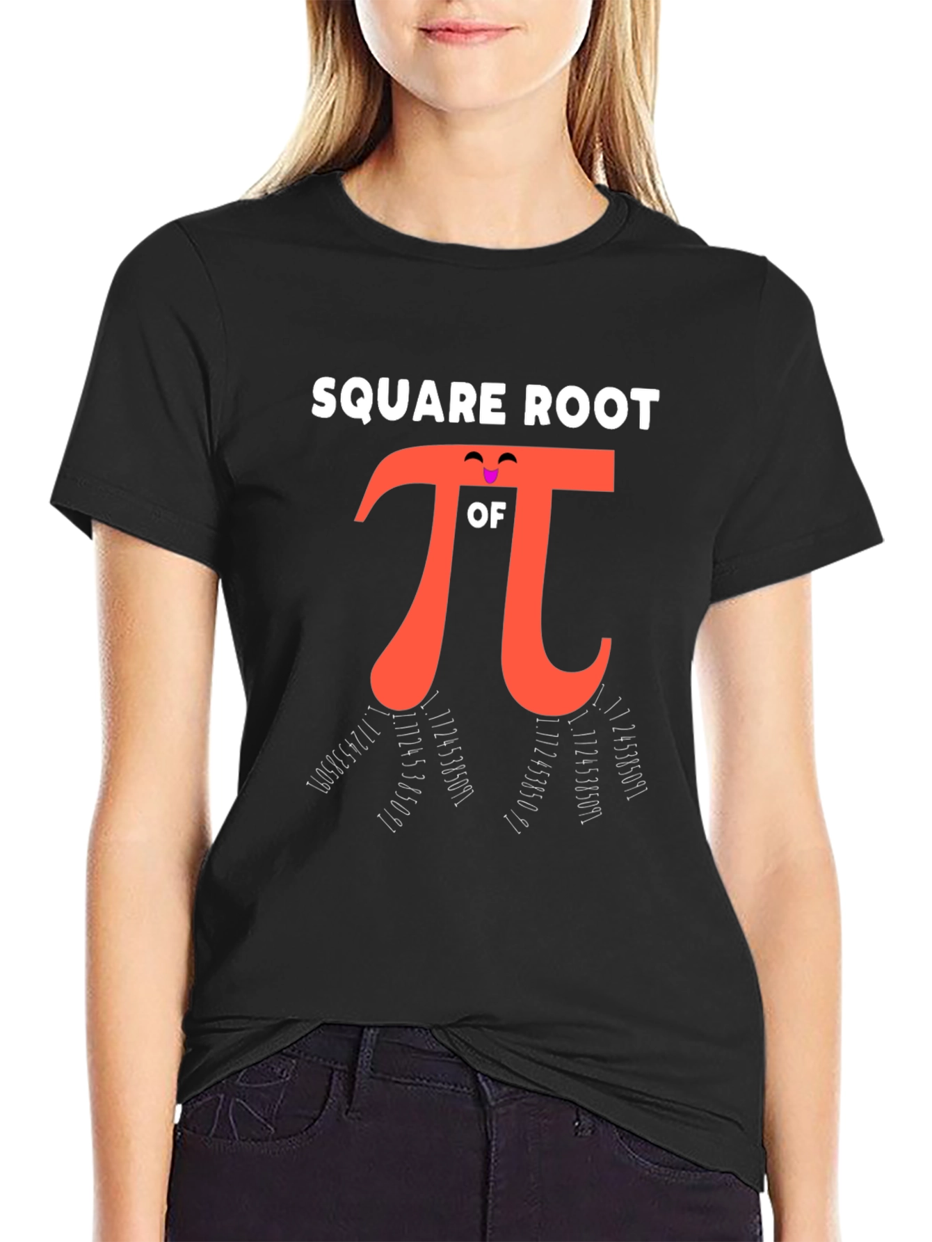 Square Root of Pi Funny Math T-Shirt