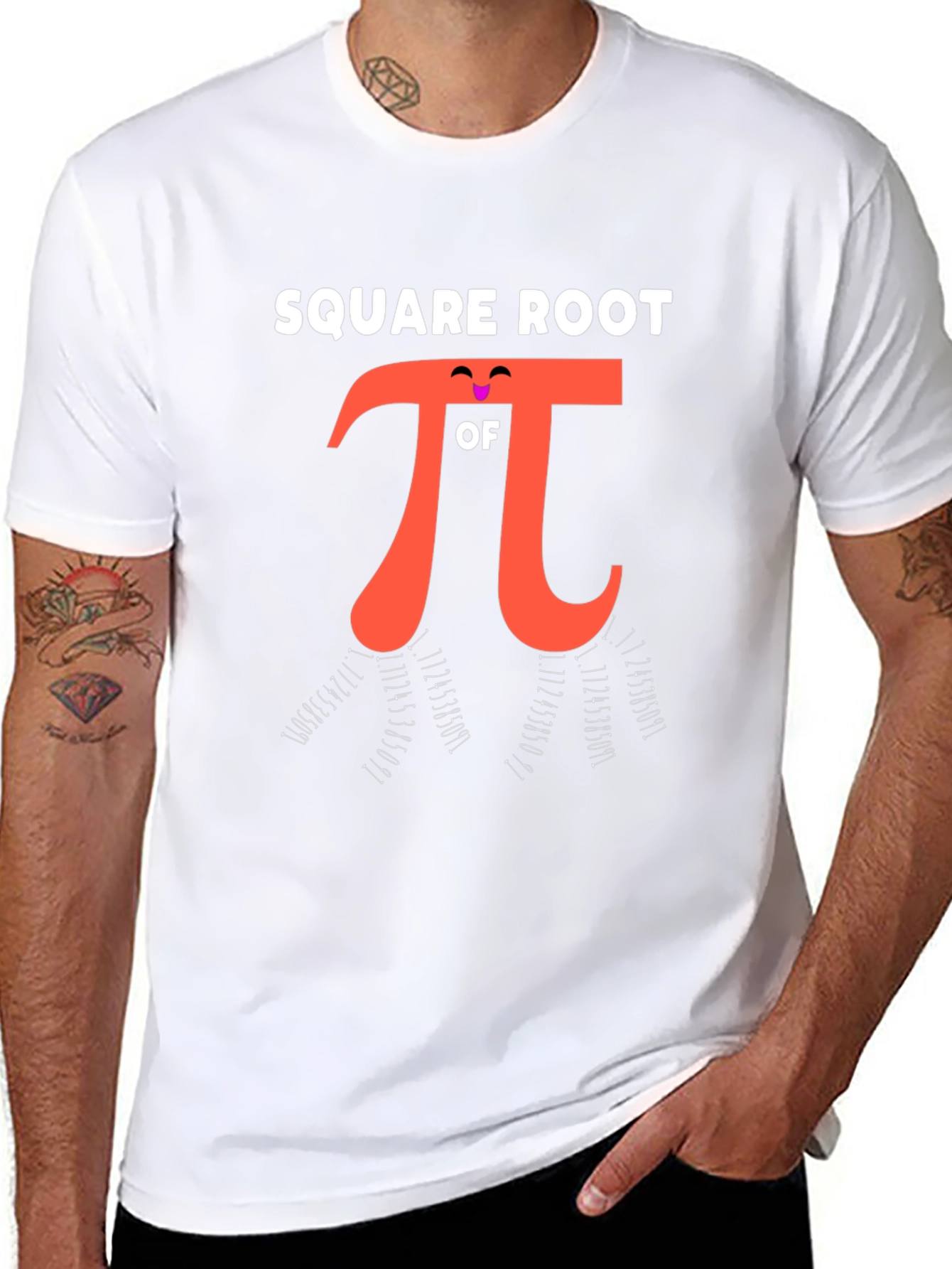 Square Root of Pi Funny Math T-Shirt