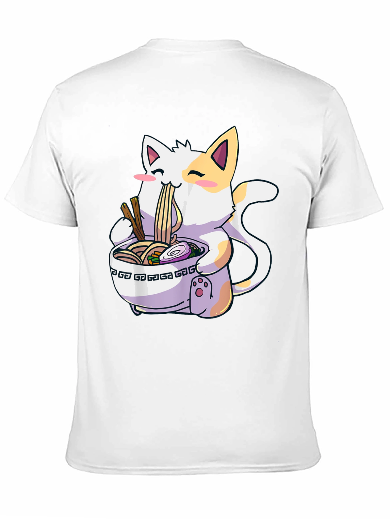 Ramen Cat Graphic T-Shirt - Kawaii Style