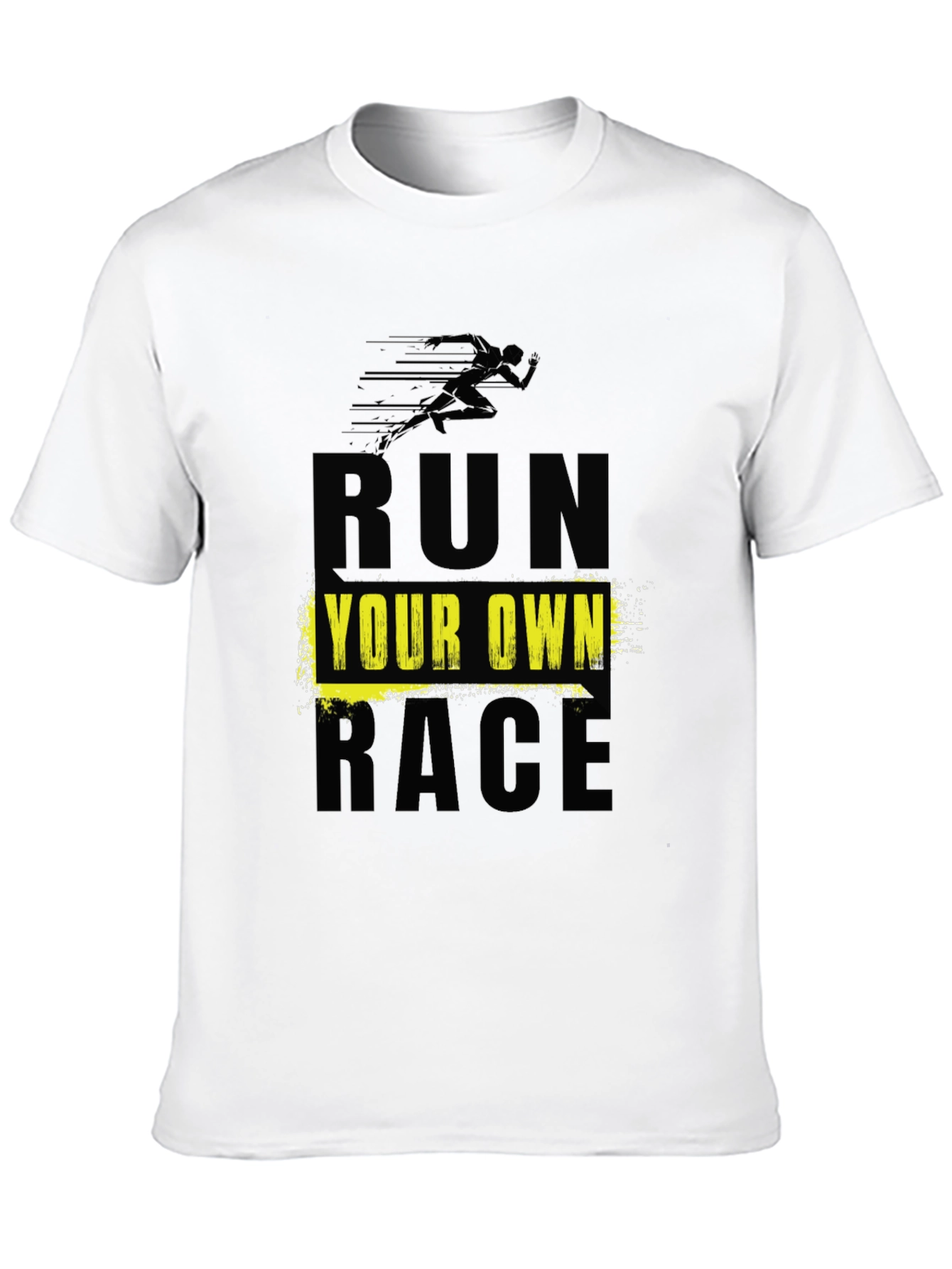 Run Your Own Race Black Graphic Tee