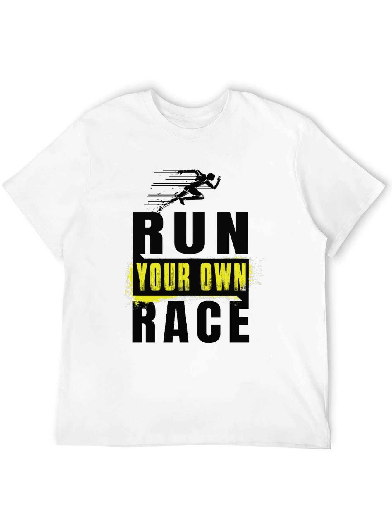 Run Your Own Race Black Graphic Tee