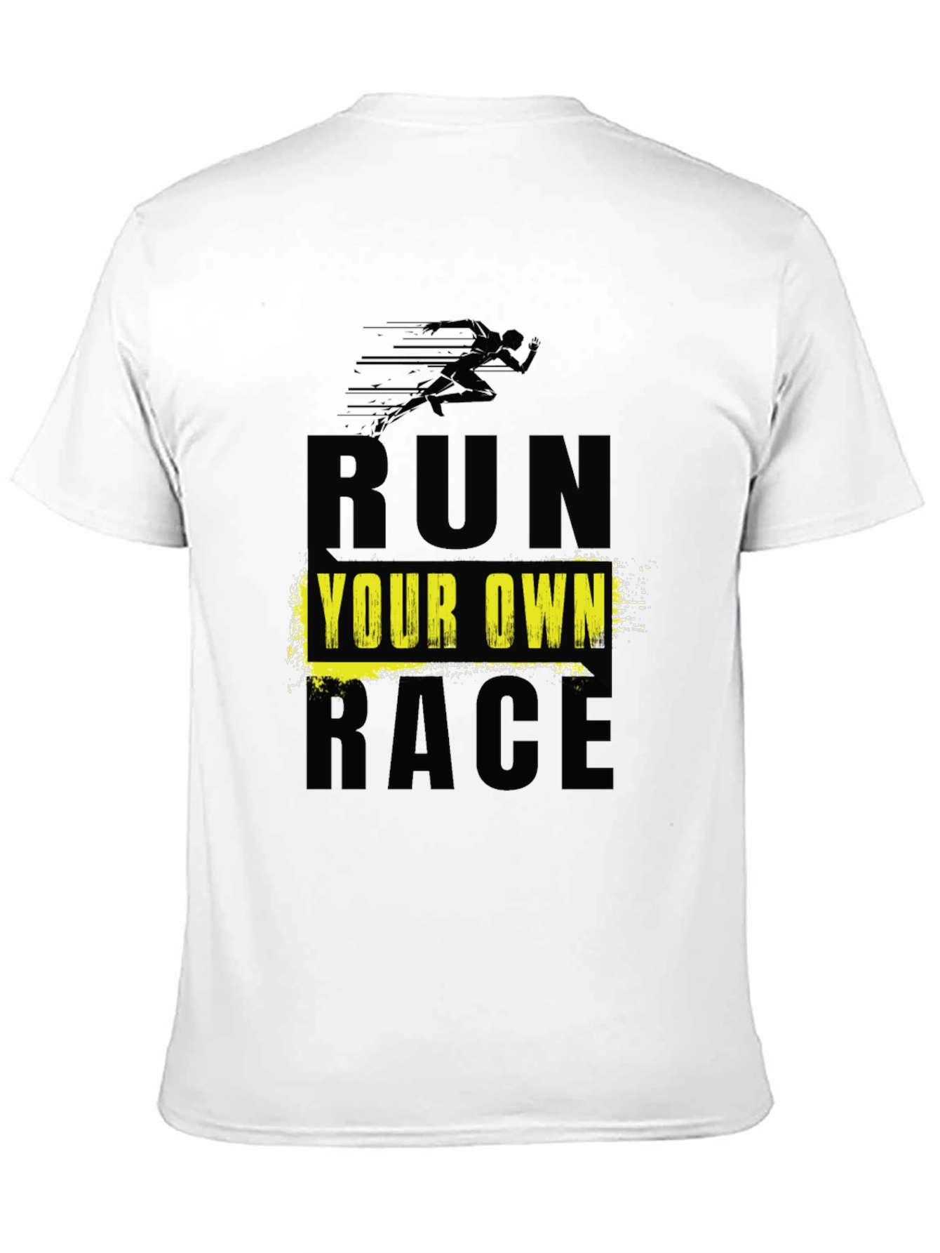 Run Your Own Race Black Graphic Tee