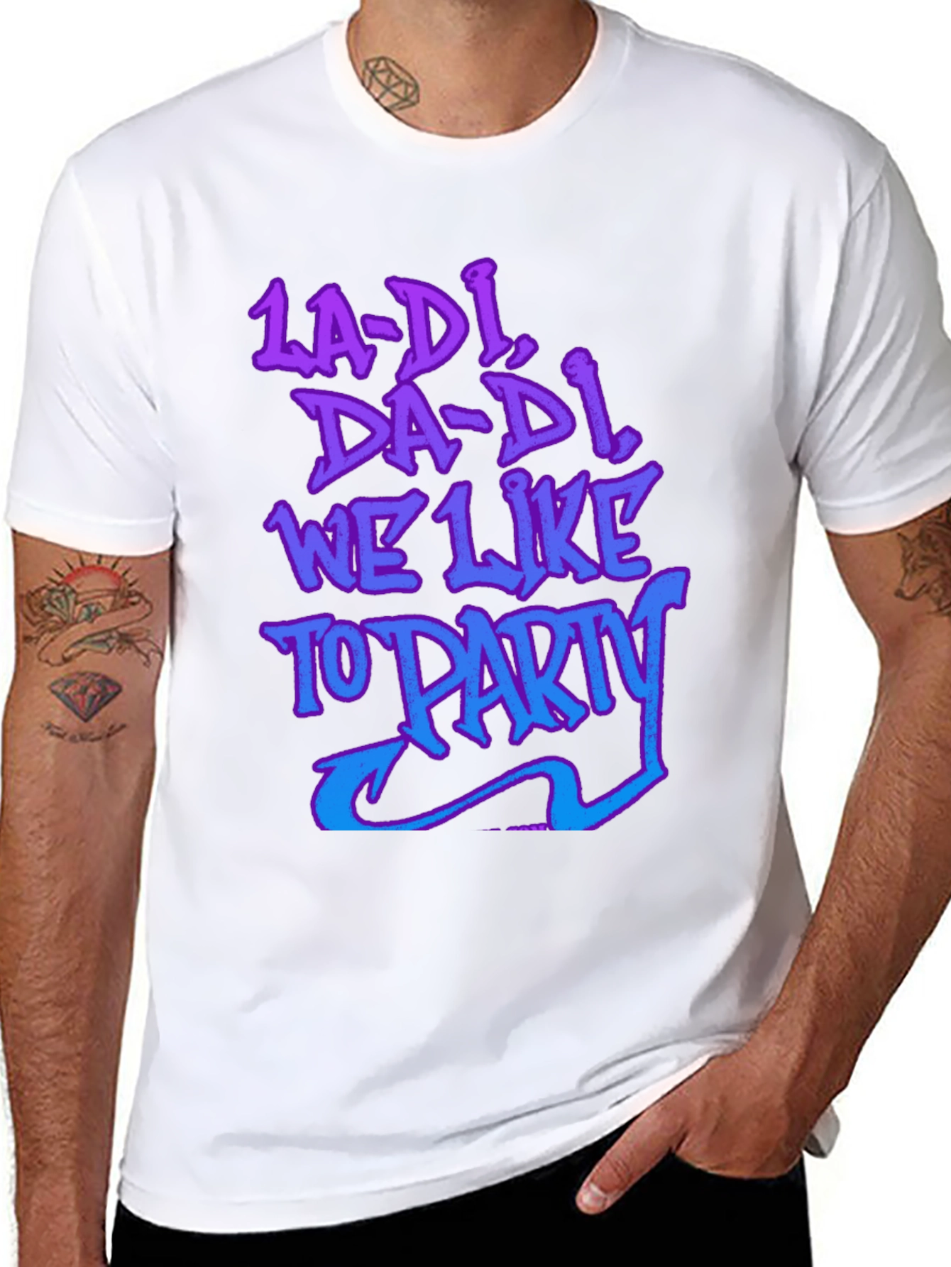 La-Di Da-Di We Like to Party Graphic Tee