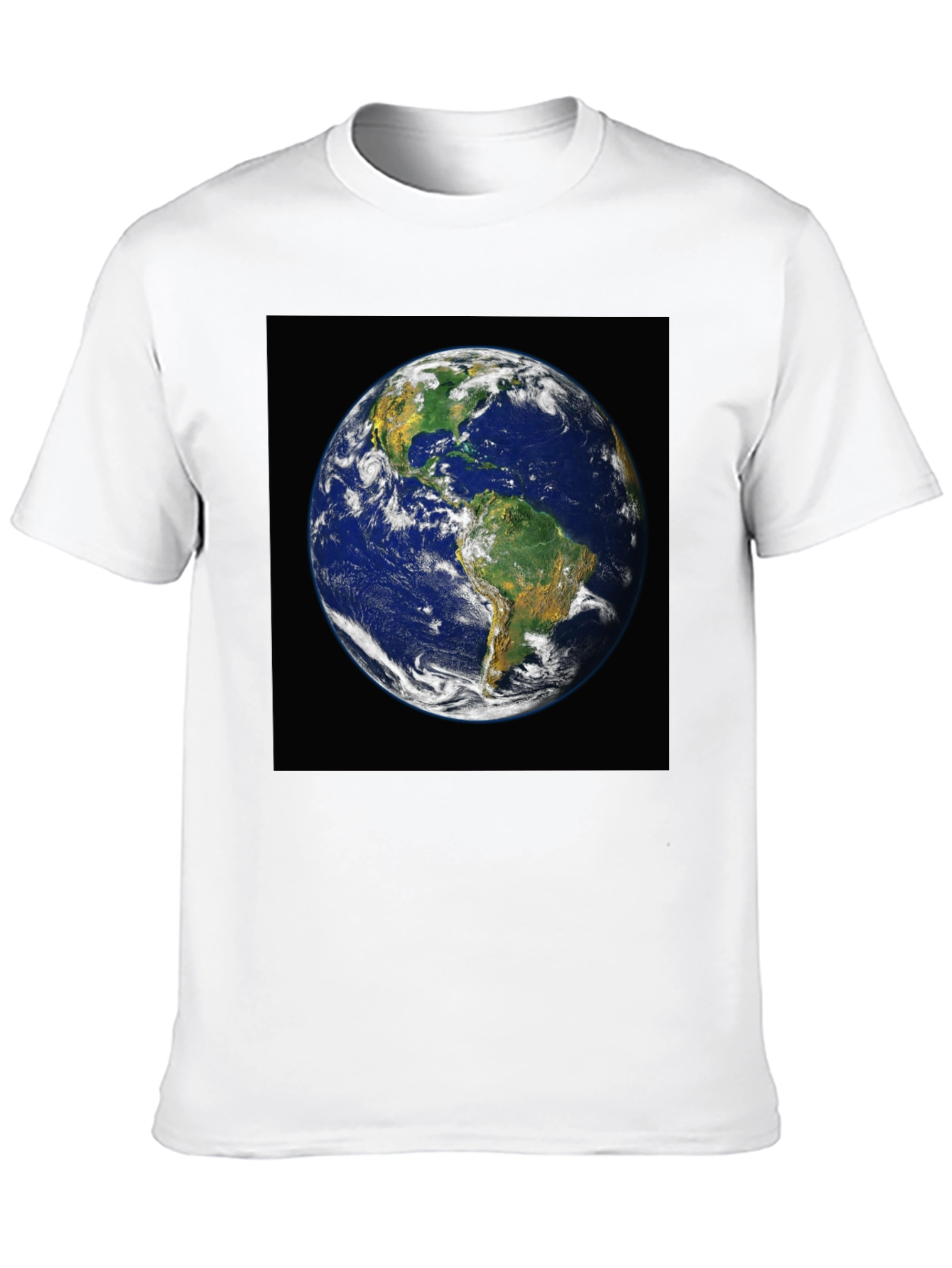 Earth Graphic Print Black T-Shirt