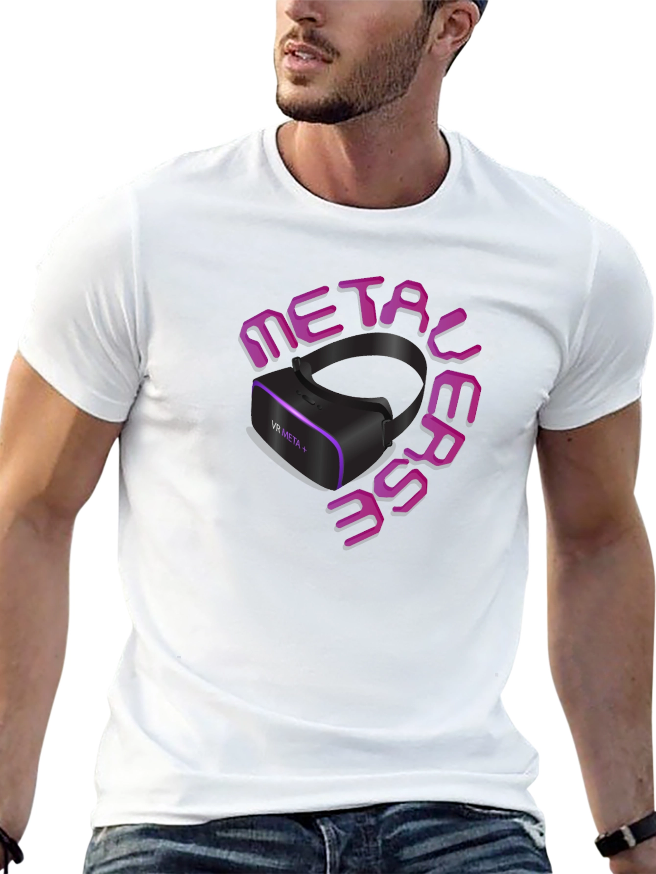 Metaverse VR Headset Graphic T-Shirt