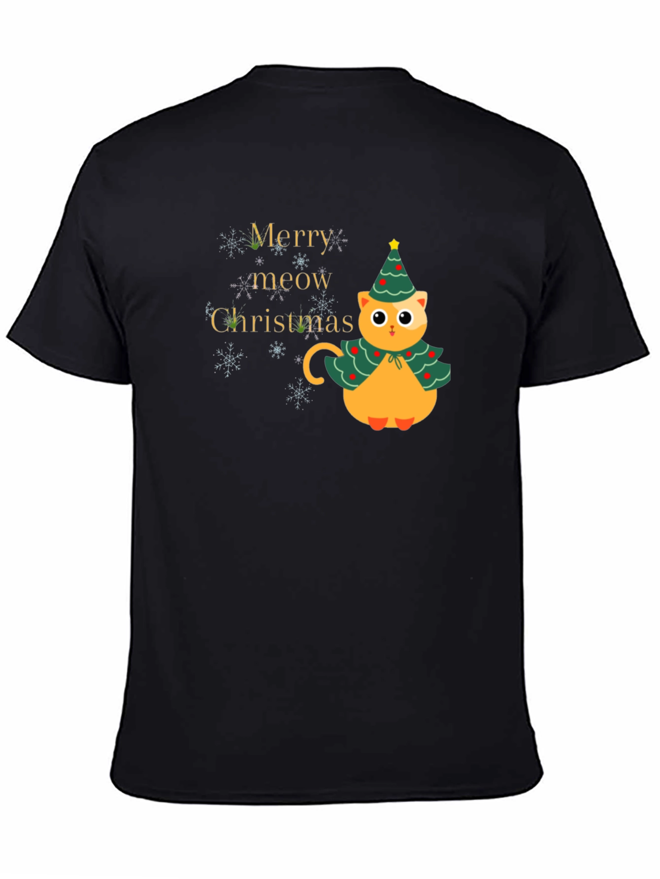 Merry Meow Christmas Cat T-Shirt