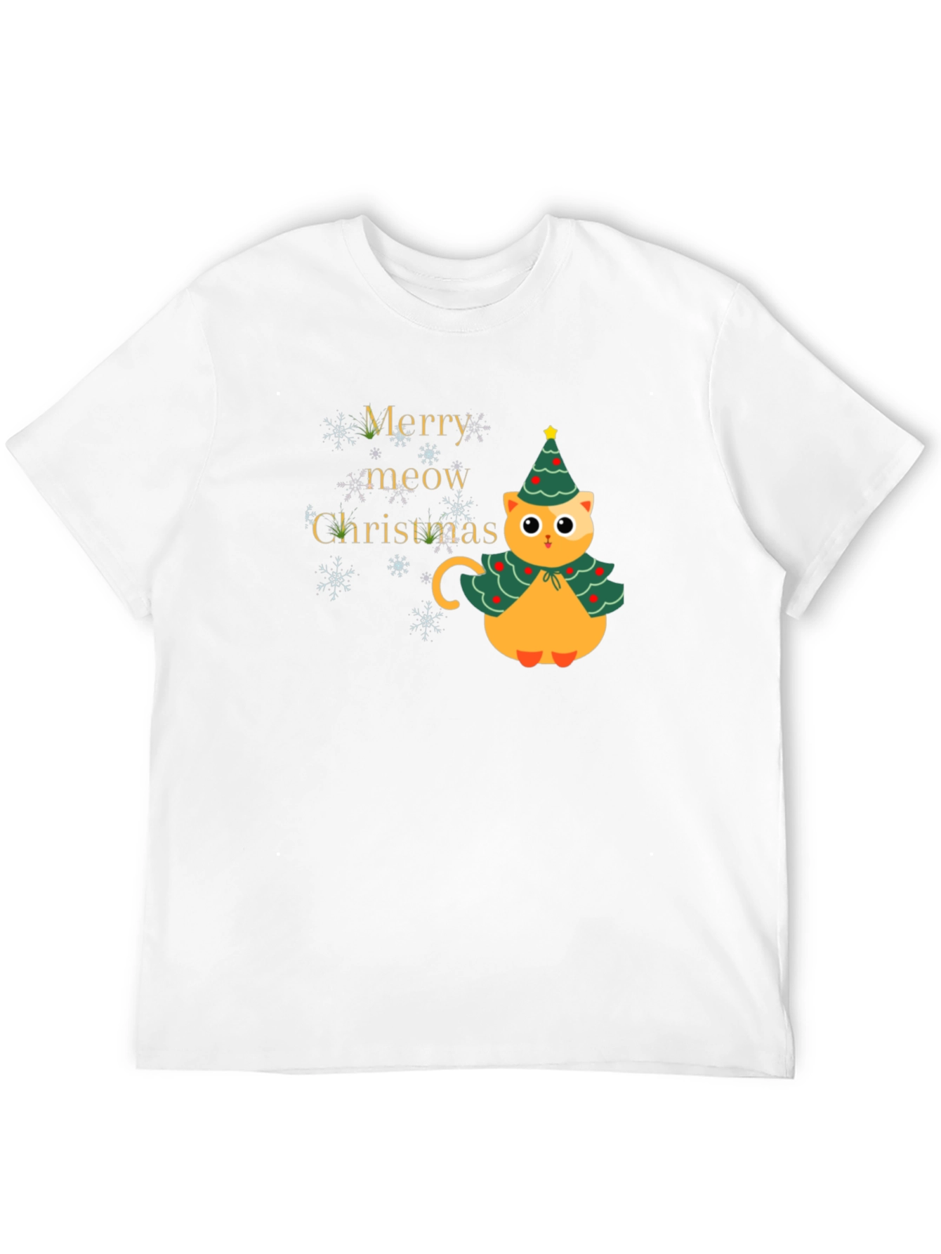 Merry Meow Christmas Cat T-Shirt